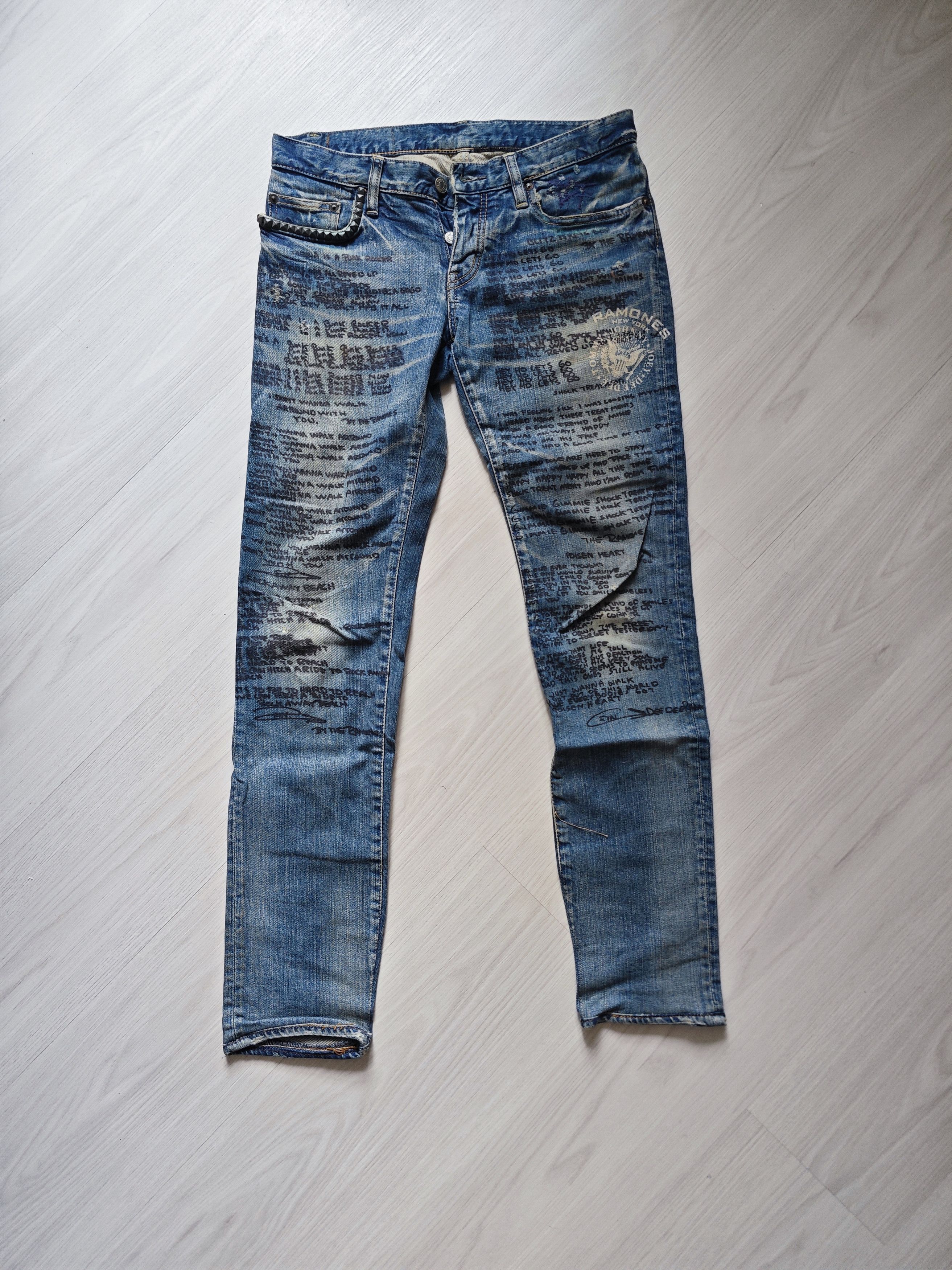 Hysteric Glamour Hysteric Glamour lyrics jeans Size US 30 / EU 46 - 1 Thumbnail
