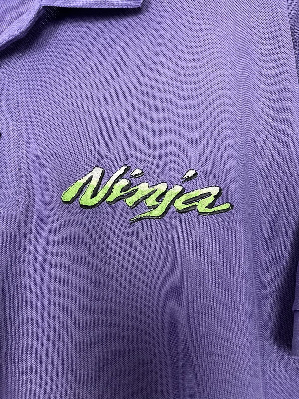 Vintage Kawasaki Ninja Vintage Y2K Racing Moto Polo Size US L / EU 52-54 / 3 - 6 Thumbnail