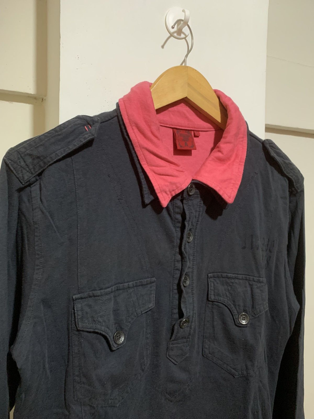Raf Simons Japanese Double Layer Buckaroo Poem Longsleeve Shirt Tee Size US L / EU 52-54 / 3 - 6 Thumbnail