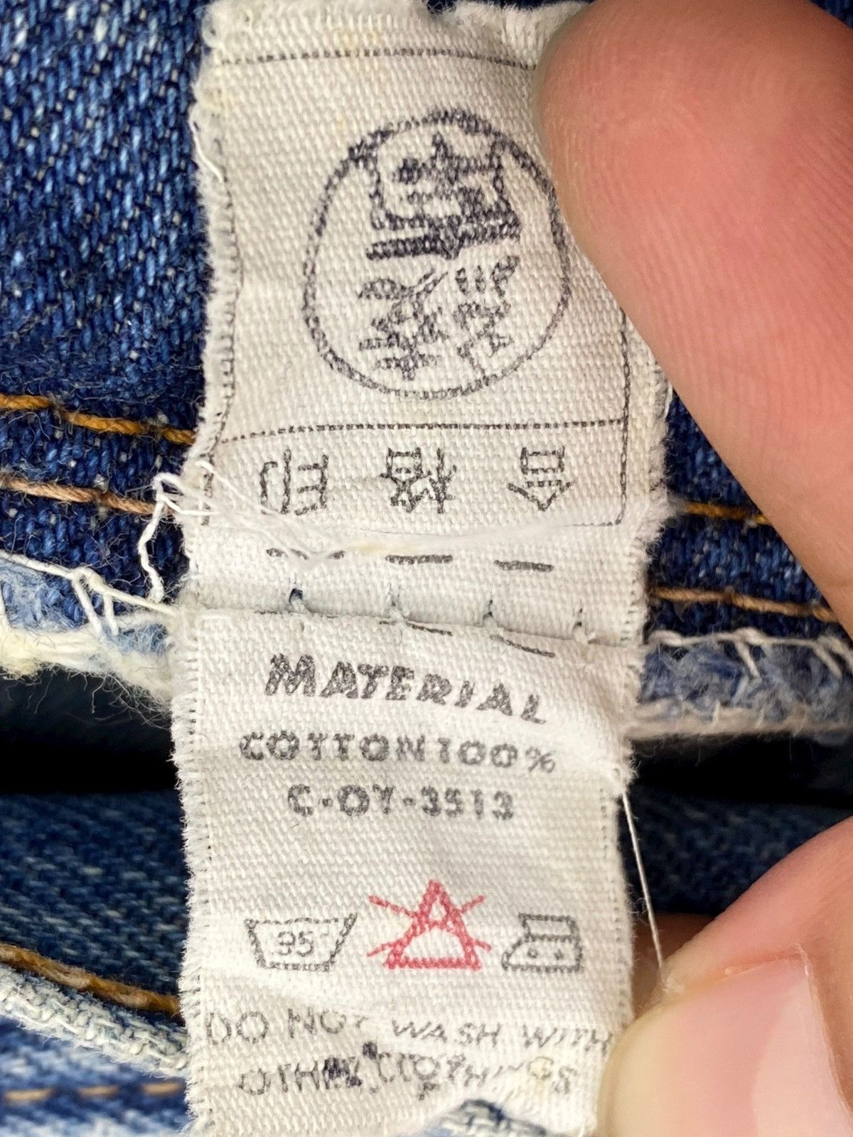 Big John Big John Faded Blue Style Wide Leg Jeans Raw Hem Size US 30 / EU 46 - 10 Thumbnail