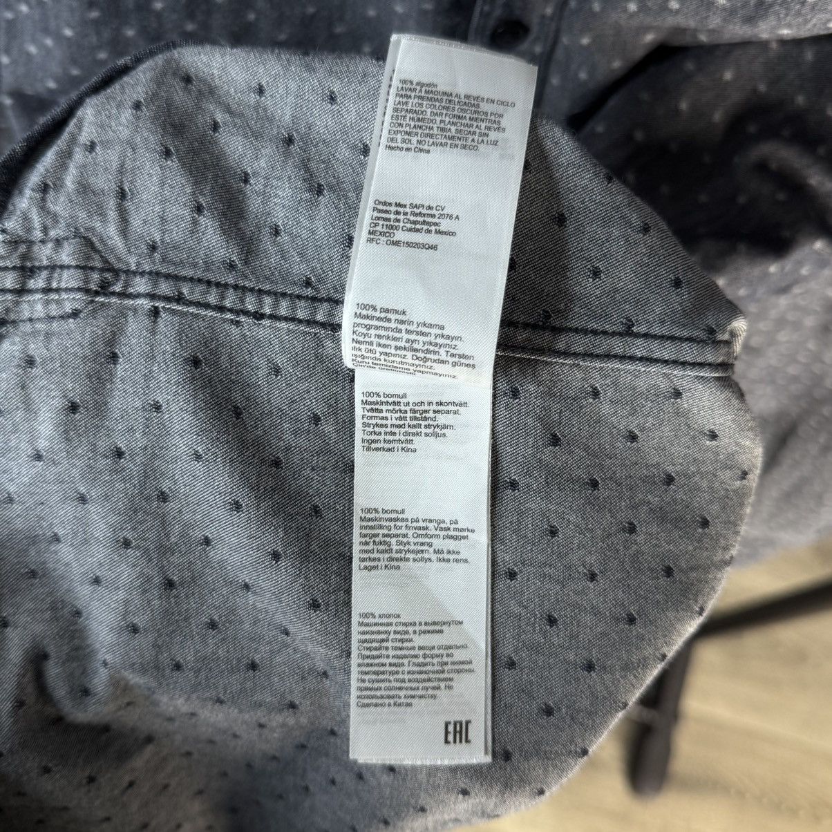 Allsaints Allsaints Montauk Polka Dot Grey button shirt Size US M / EU 48-50 / 2 - 8 Thumbnail