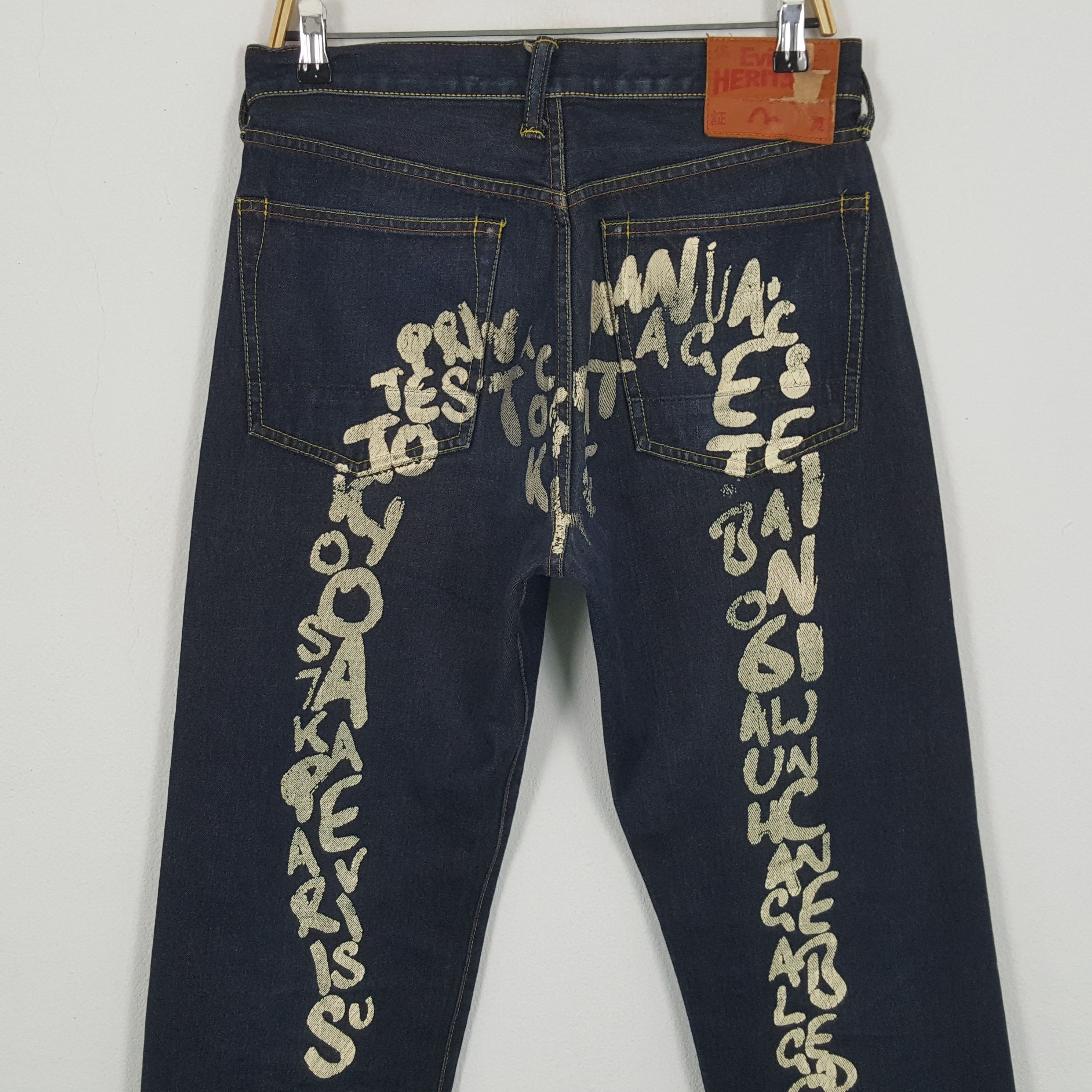 Evisu × Japanese Brand × Vintage Vintage EVISU Japanese Brand Daicock Style Blue Jeans Size US 31 - 2 Thumbnail