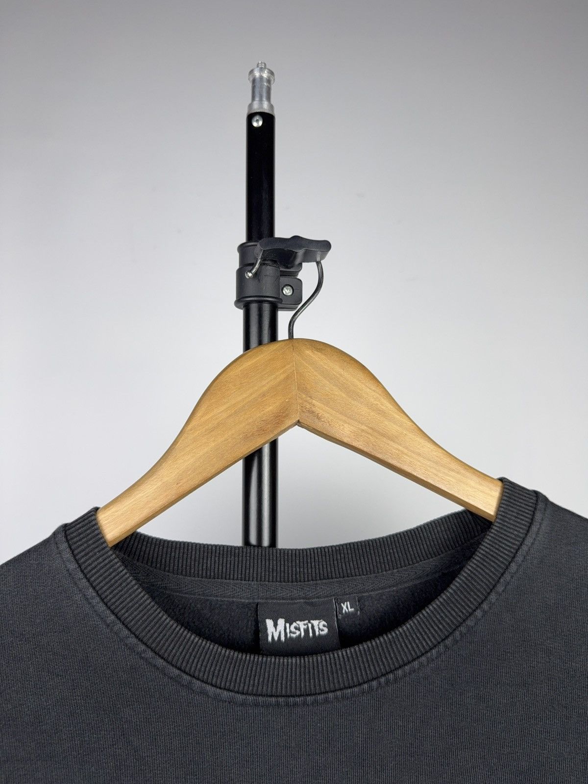 Misfits Faded Misfits Band Logo Black Crewneck Sweatshirt XL 2017 Size XL / US 12-14 / IT 48-50 - 4 Thumbnail