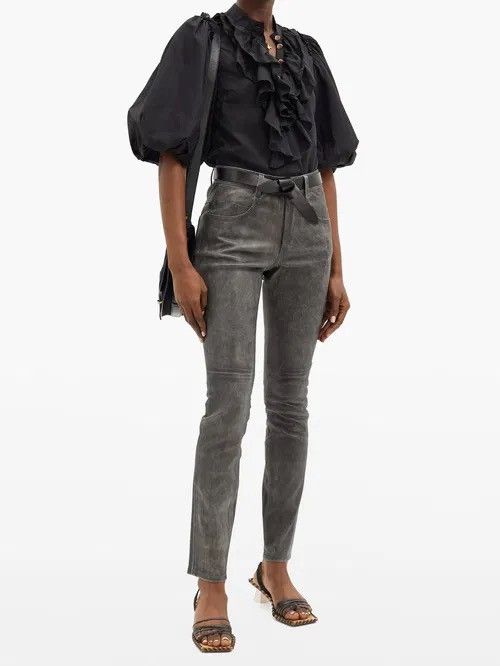 Isabel Marant Isabel Marant Étoile Taro Trousers Lamb Leather Pants Size 26" / US 2 / IT 38 - 1 Thumbnail