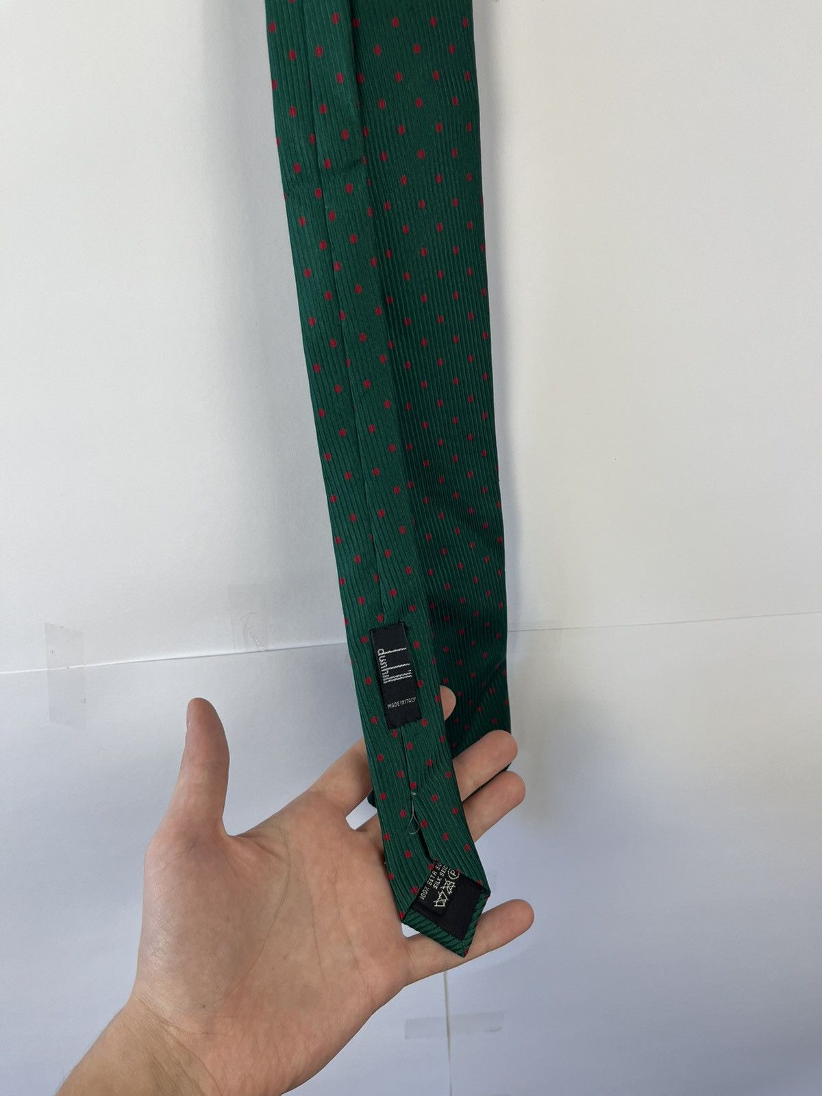 Alfred Dunhill Dunhill Luxury Polka Dot Silk Tie Made in Italy Size ONE SIZE - 3 Thumbnail