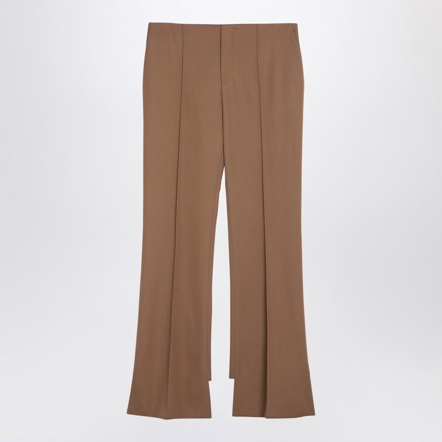 Chloe o1d2blof0824 Wool Trousers in Brown Size 28" / US 6 / IT 42 - 1 Thumbnail