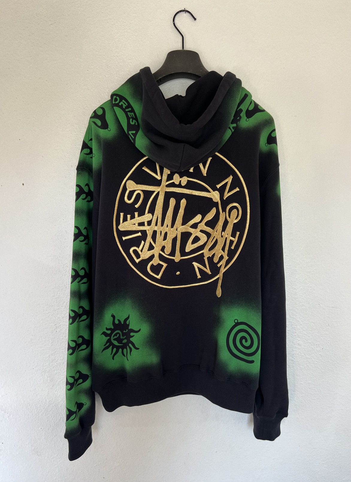 Dries Van Noten × Stussy Stussy x Dries Van Noten Embroidered Hoodie ‘Black’ (Large) Size US L / EU 52-54 / 3 - 5 Thumbnail