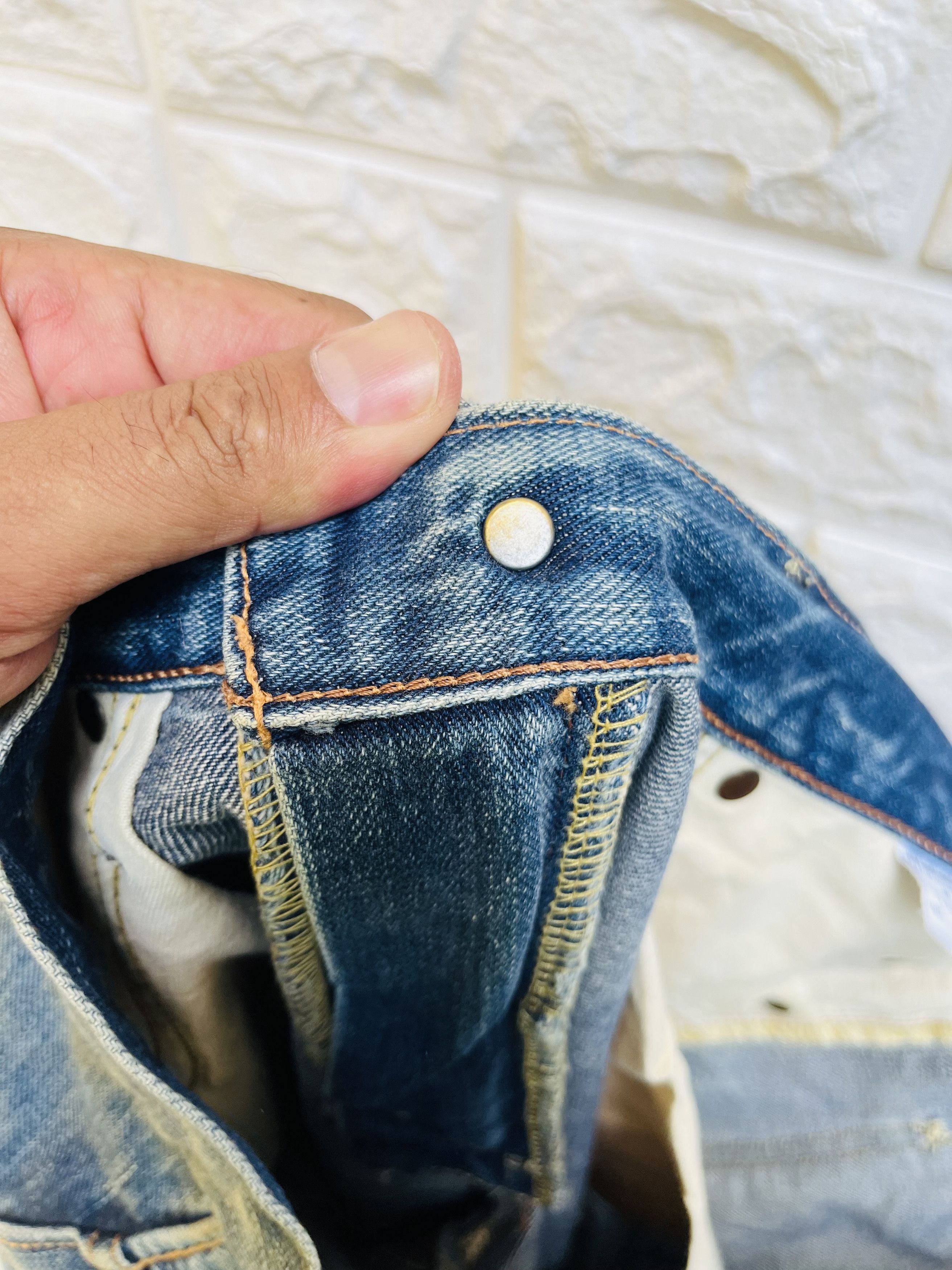 Japanese Brand × Lee × Vintage Vintage LEE 80s Distressed Japan Reproduction Fashion Style Size US 33 - 14 Thumbnail
