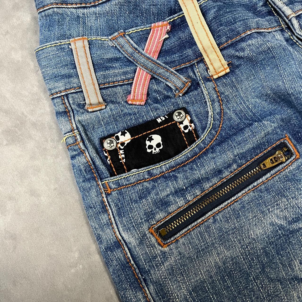 Number (N)ine 2000s Japanese Hysteric Skull Asymmetric Double Waist y2k Size US 27 - 6 Thumbnail