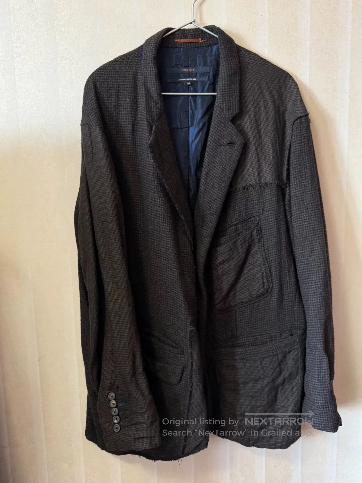 Ziggy Chen Ziggy Chen 19AW Houndstooth Wool Jacket. Size US L / EU 52-54 / 3 - 1 Thumbnail