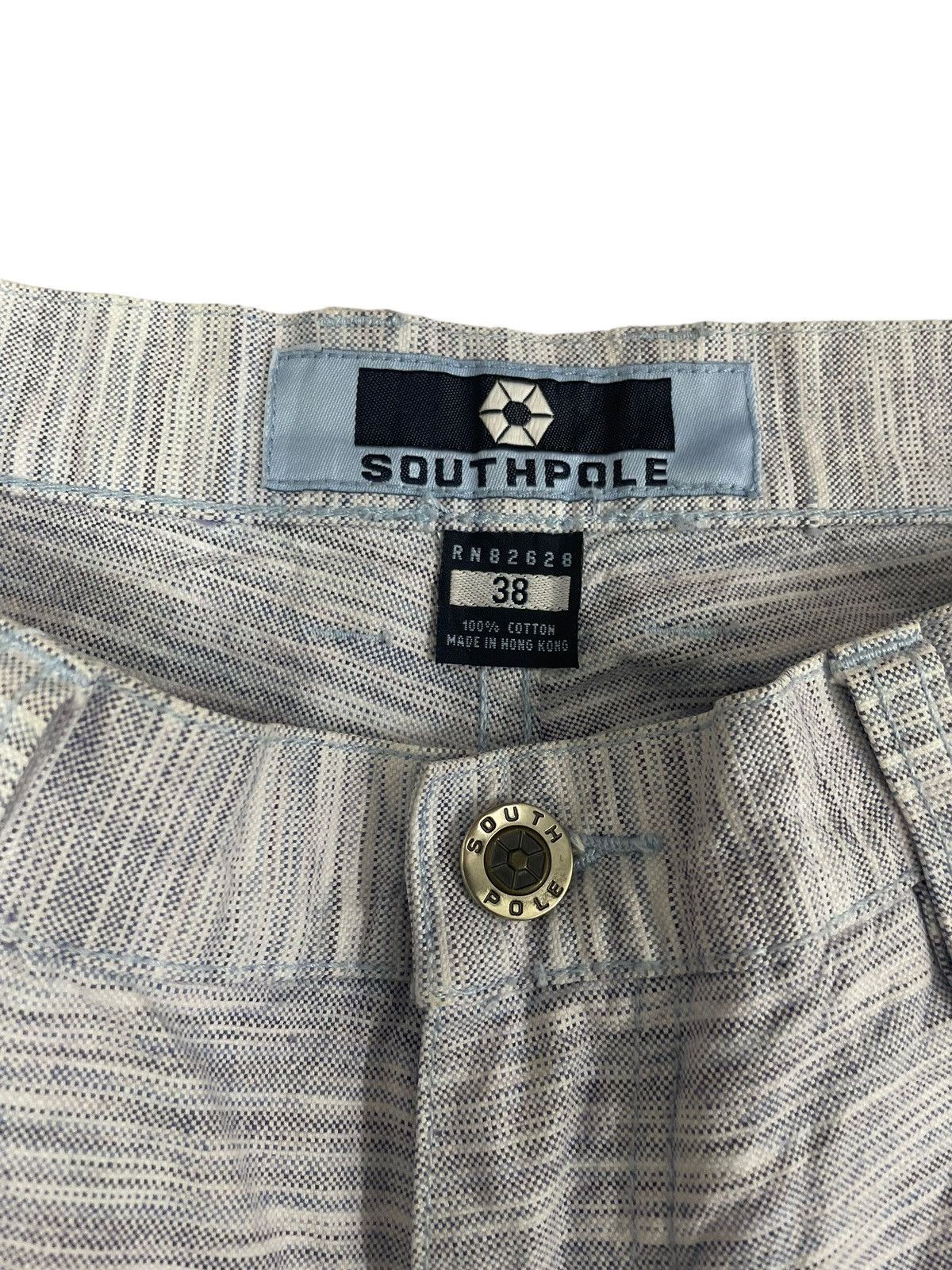 JNCO Vintage Southpole Baggy Carpenter Jeans Embroidery Logo Size US 37 - 6 Thumbnail