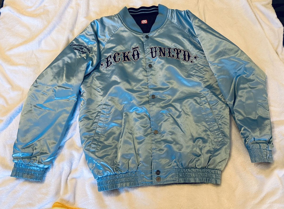 Ecko Unltd. Vintage Ecko Unltd Men’s Reversible Bomber Jacket-Size Large Size US L / EU 52-54 / 3 - 1 Thumbnail