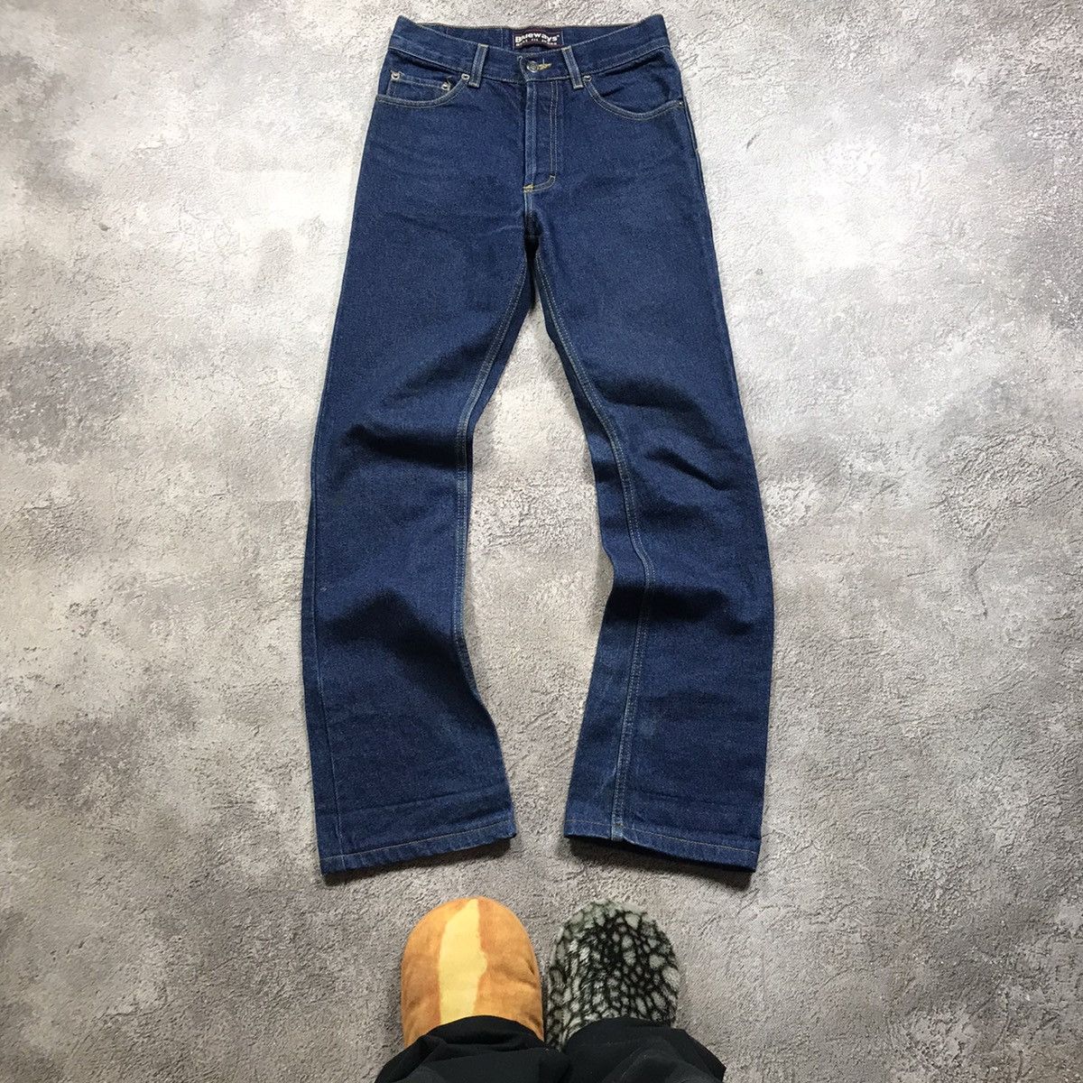 Vintage Vintage 90s Baggy Distressed Wide Leg Jeans Grunge Y2K 26 Size 26" / US 2 / IT 38 - 2 Thumbnail