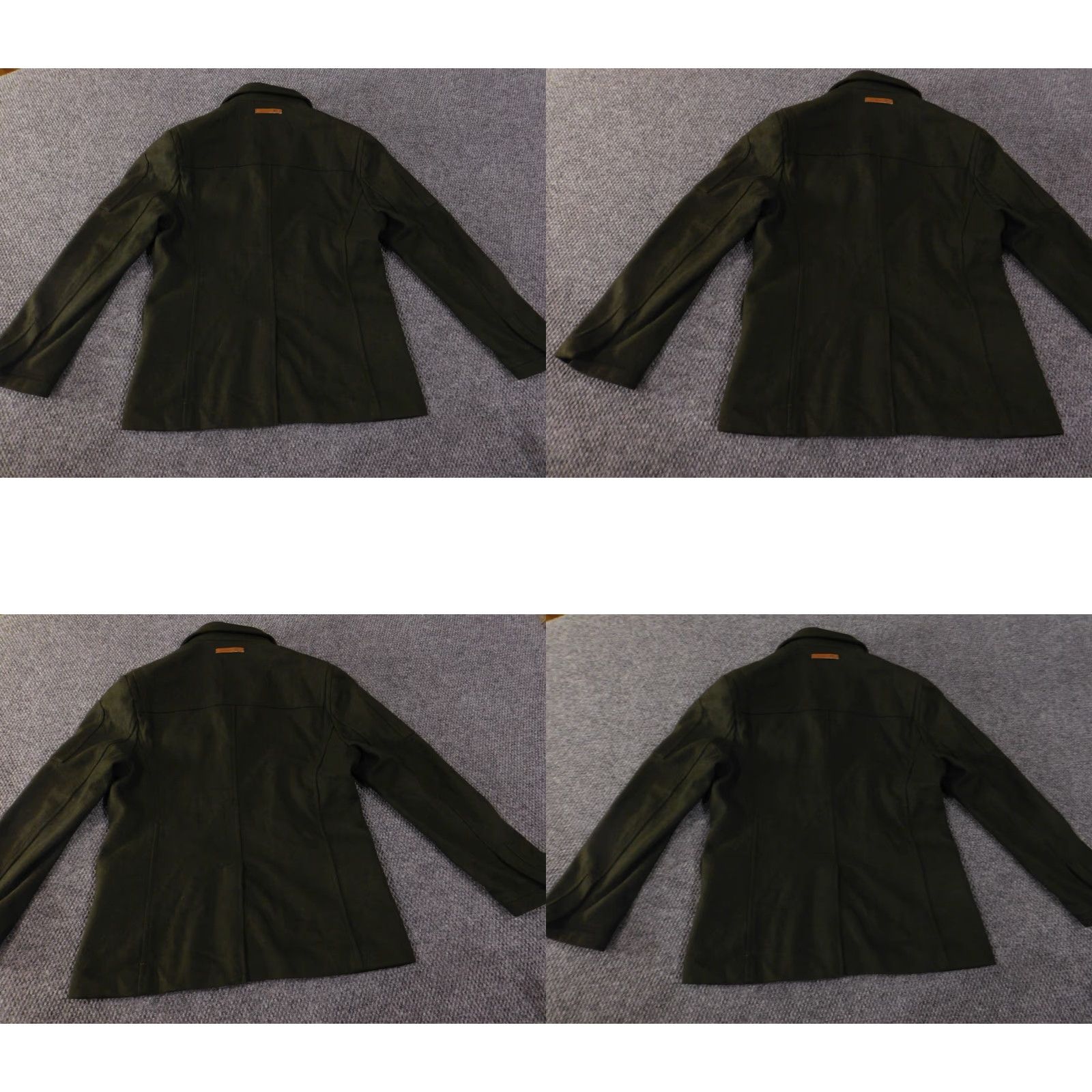 Vintage a tiziano blazer trench coat Men L Green Wool Button Lined Zip Mid-Length Fall Winter Solid Army Vintage No Size 42R - 9 Thumbnail
