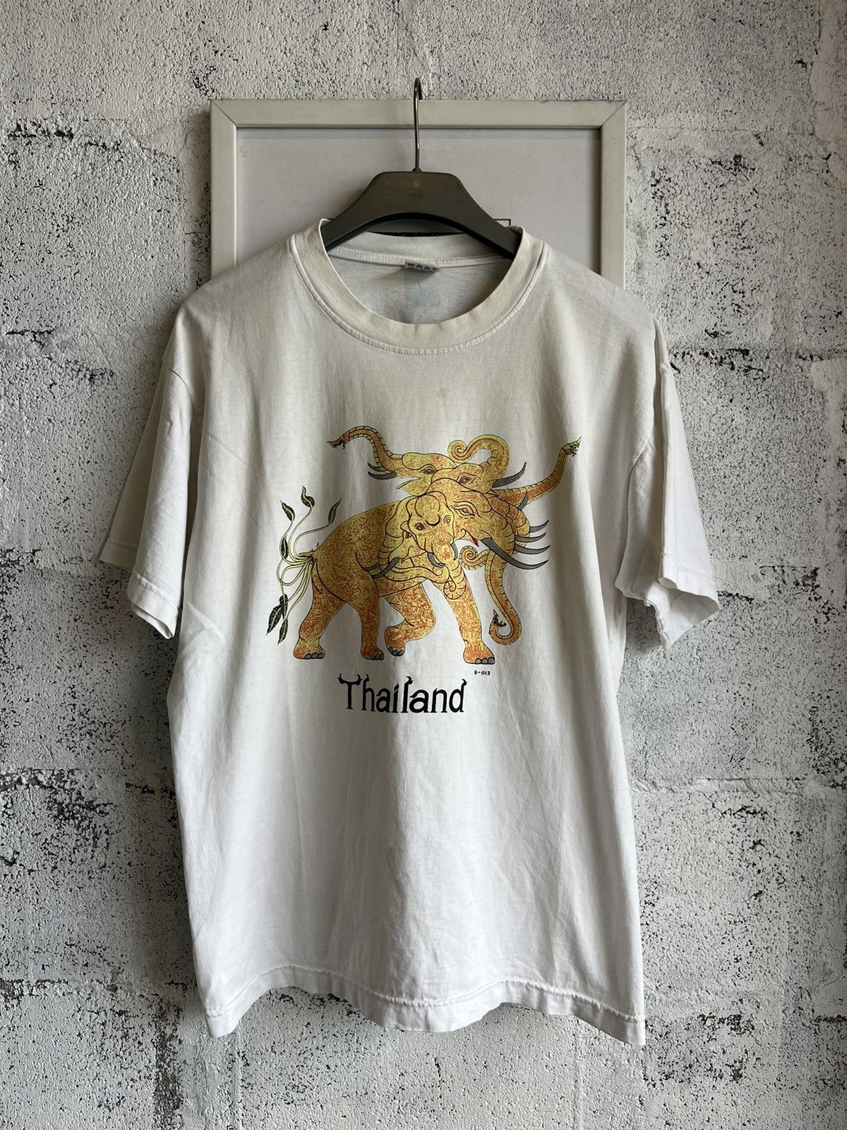 Vintage Vintage Elephant Five Heads Thailand Artwork design Size US L / EU 52-54 / 3 - 2 Thumbnail