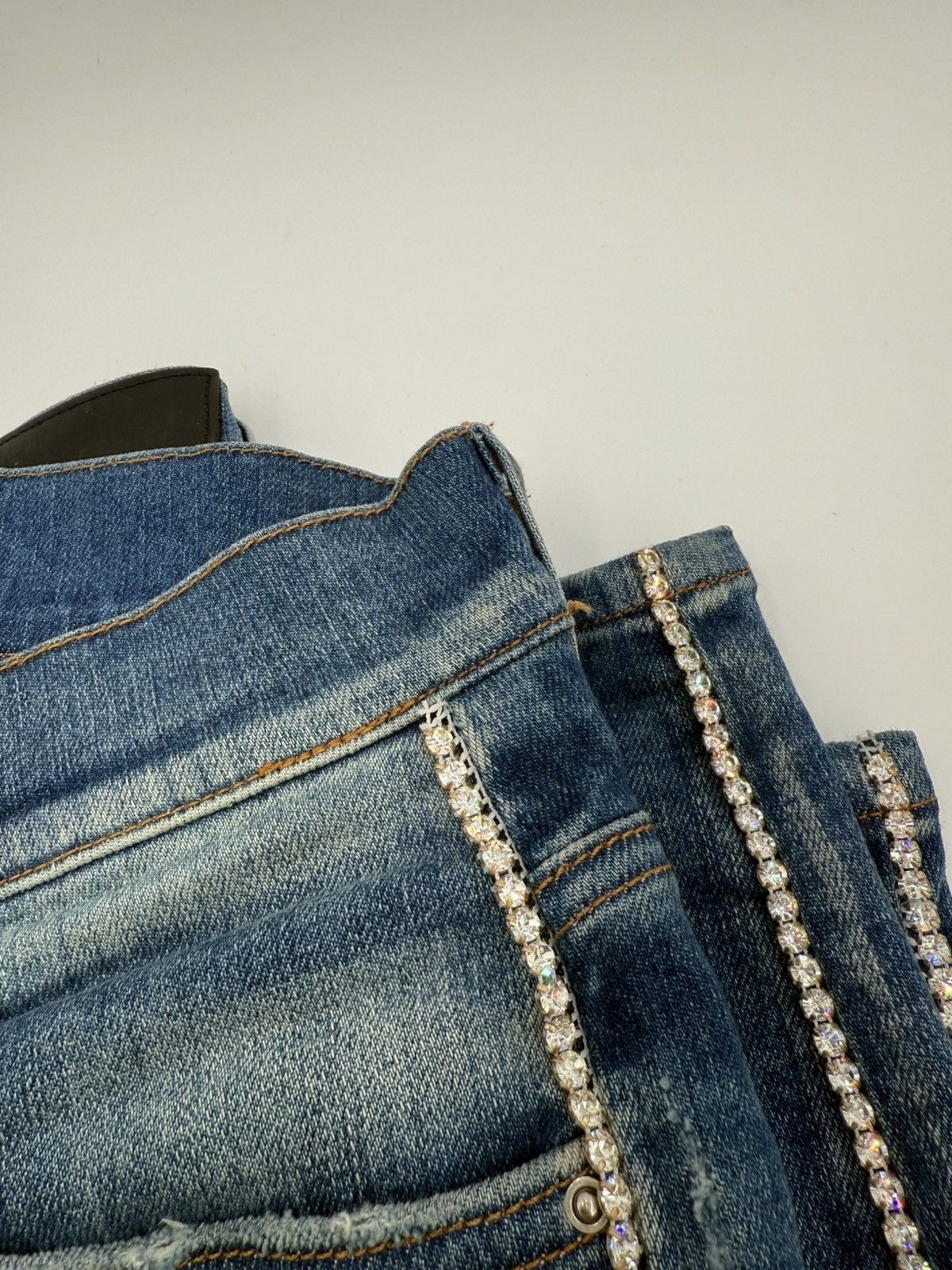 Amiri AMIRI Crystal Track Jeans SZ: 30 Size US 30 / EU 46 - 3 Thumbnail