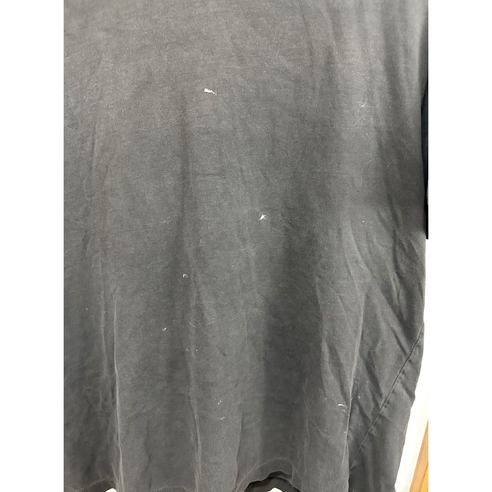Vintage VTG 90s Faded Worn Distressed Cotton Single Stitch BLANK Black T-Shirt XL Mens Shirts Size XL Black Distressed 90s Grunge Skate Surf Blank T-Shirt Size US XL / EU 56 / 4 - 7 Thumbnail