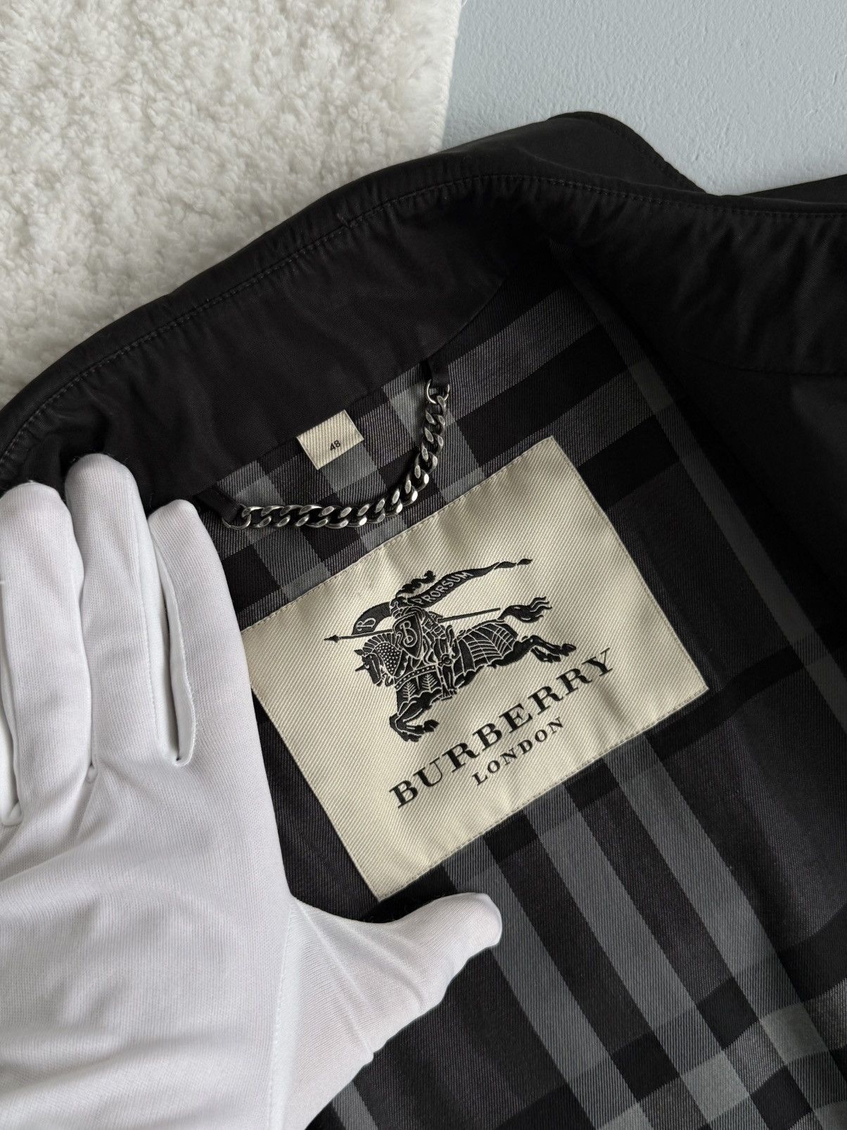 Burberry Burberry Coat Black Cotton Mens Mac Coat Jacket Size US M / EU 48-50 / 2 - 11 Thumbnail