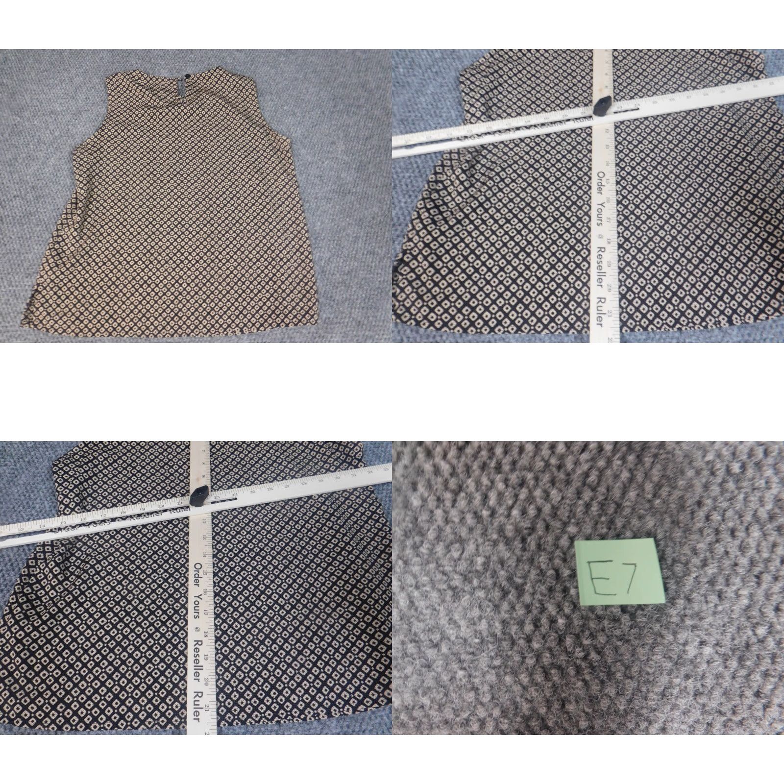 Vintage Notations Womens Blouse S Brown Casual Sleeveless Collared Pullover Button Rayon Polyester Lightweight Classic Striped Size S / US 4 / IT 40 - 8 Thumbnail