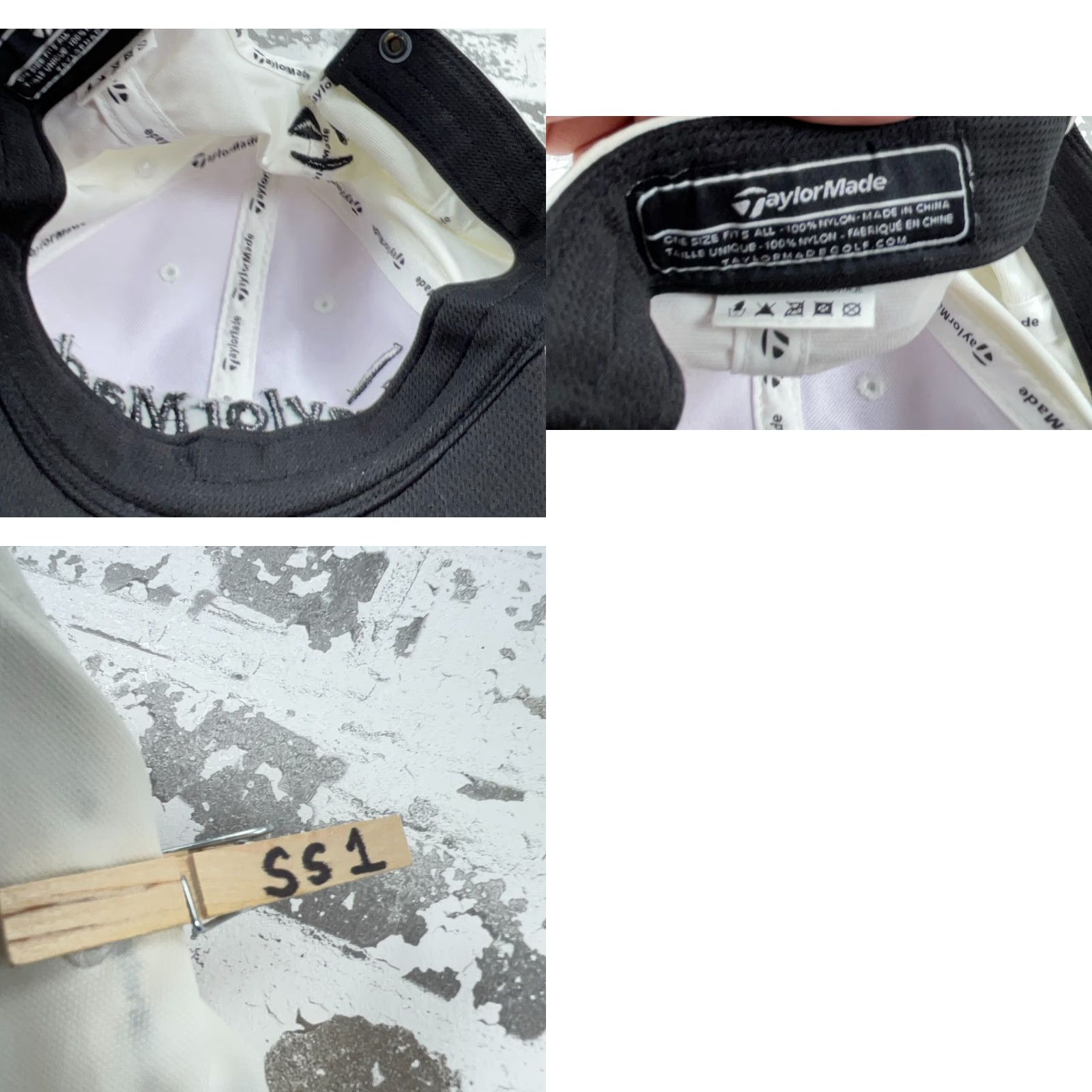 TaylorMade TaylorMade Hat Cap Strap Back White Golf Tour Performance SLDR Dad Spell Out Size ONE SIZE - 8 Thumbnail
