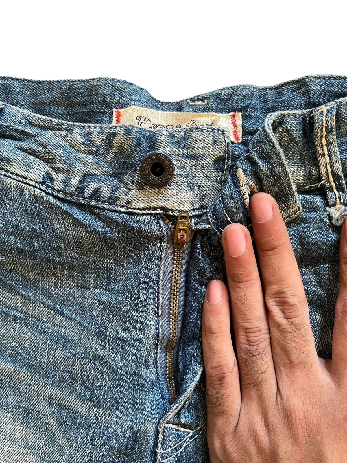 Japanese Brand Vintage Japanese Cepo Buckle Back Baggy Carpenter Jeans Size US 29 - 5 Thumbnail