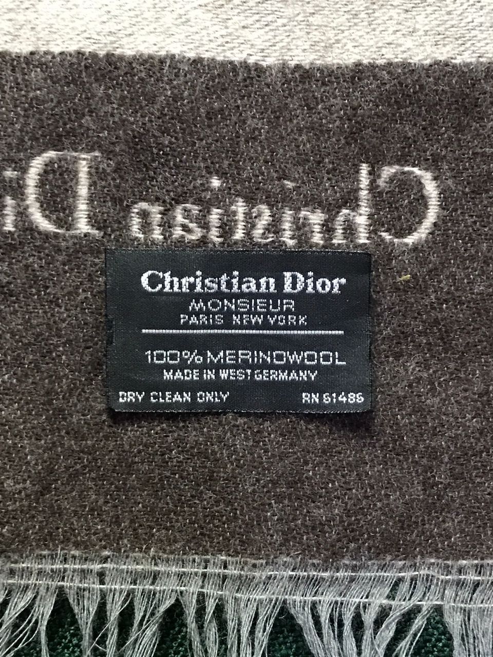 Christian Dior Monsieur × Designer × Vintage Vintage Christian Dior Merino wool Scarf Size ONE SIZE - 3 Thumbnail