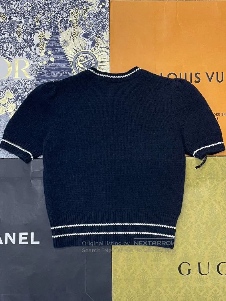 Dior Dior Blue five-pointed star knitted short sleeves Size XS / US 0-2 / IT 36-38 - 2 Thumbnail