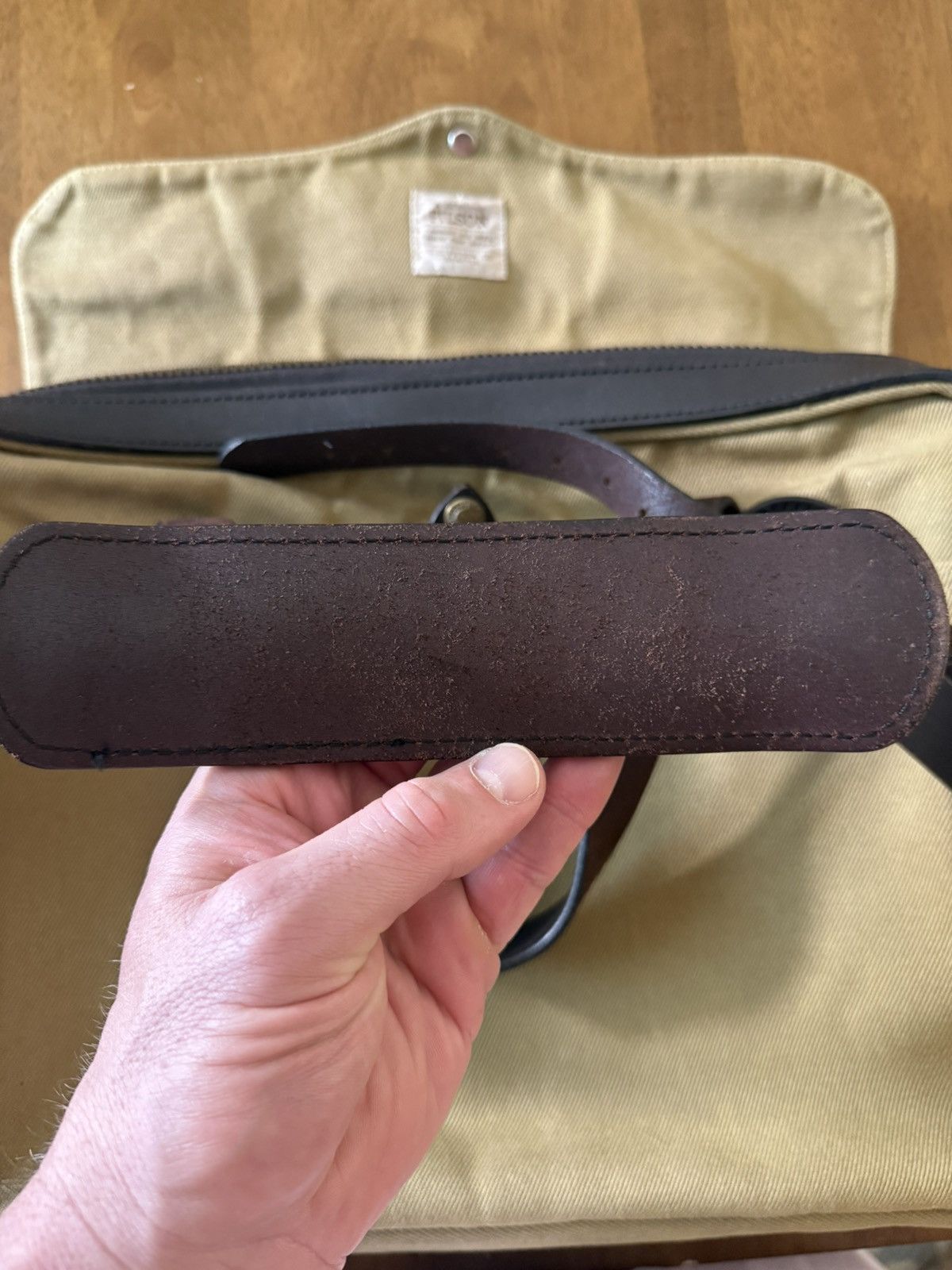 Filson Filson 256 Tan Briefcase USA Older OG Tag Size ONE SIZE - 8 Thumbnail