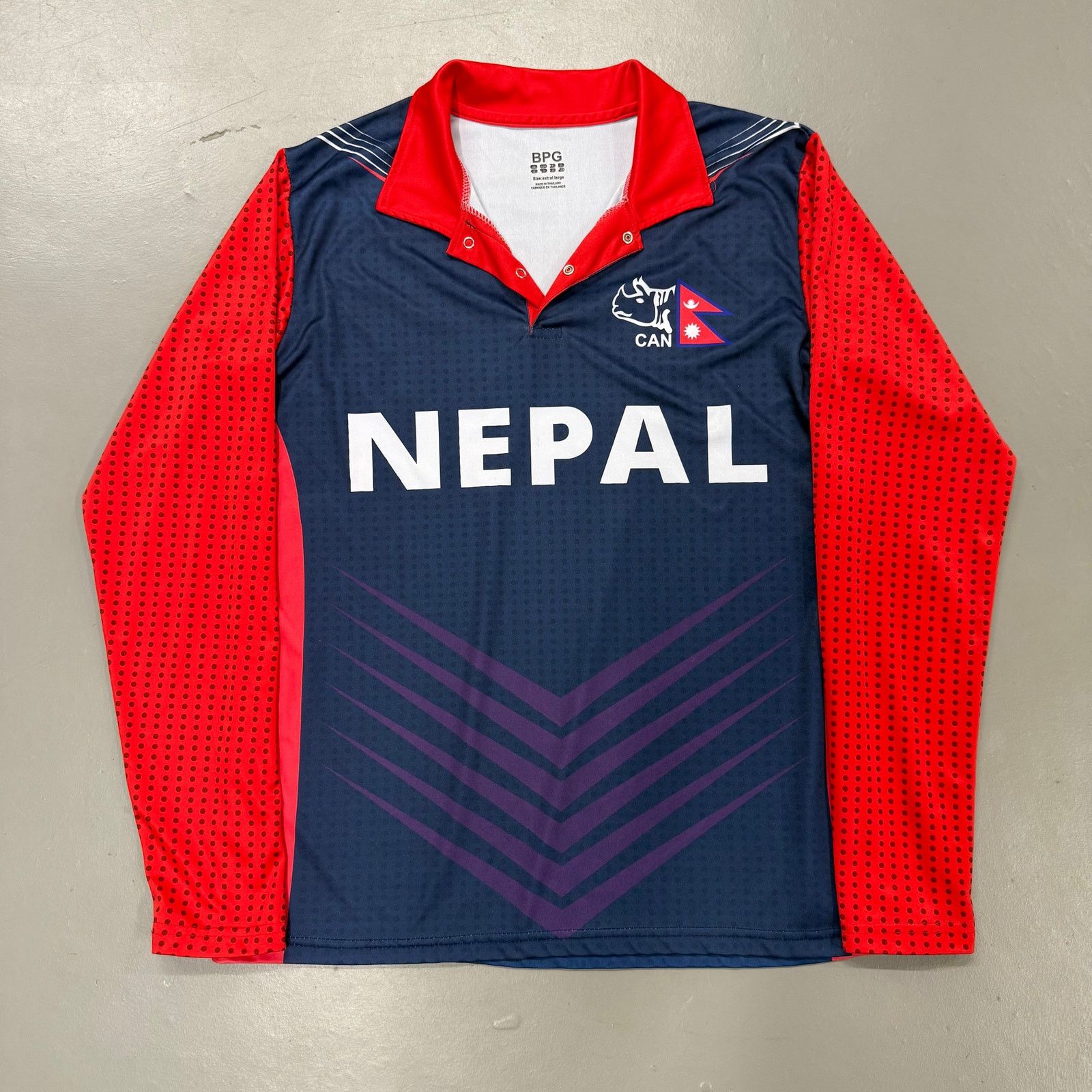 Adidas × Vintage Nepal Cricket Jersey Size US L / EU 52-54 / 3 - 1 Thumbnail