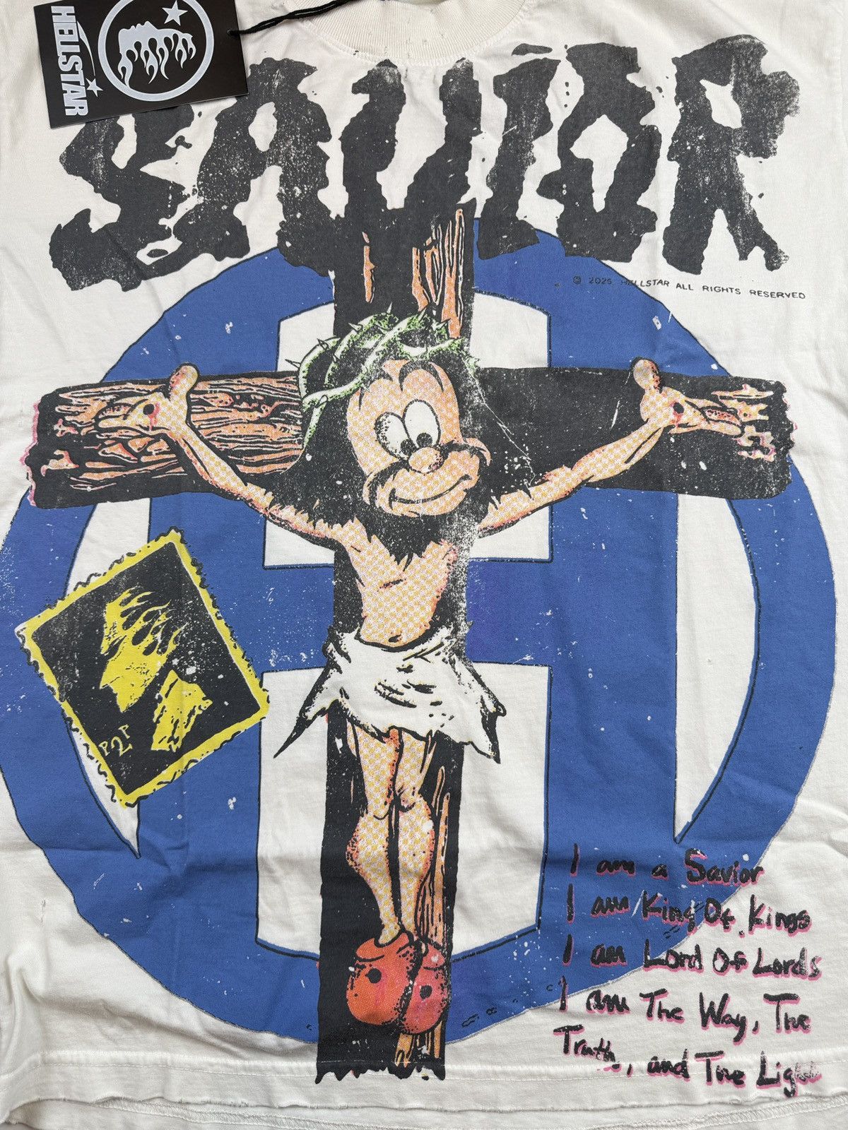 HELLSTAR Hellstar Cartoon Savior T-shirt Size US S / EU 44-46 / 1 - 2 Thumbnail