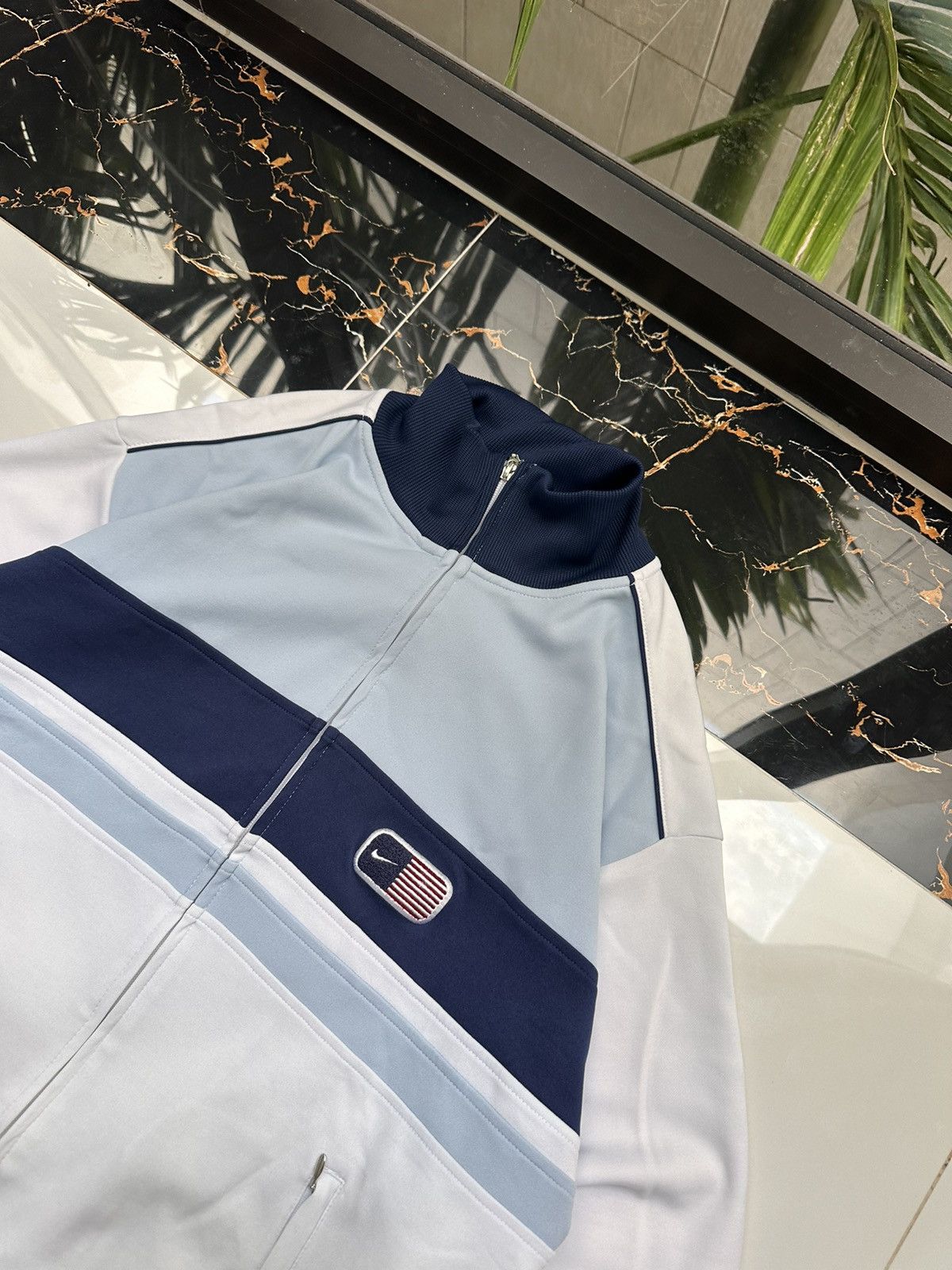 Nike × Vintage 🇺🇸NIKE USA VINTAGE BIG LOGO STREETWEAR ZIP SWEATSHIRT🇺🇸 Size US XL / EU 56 / 4 - 5 Thumbnail