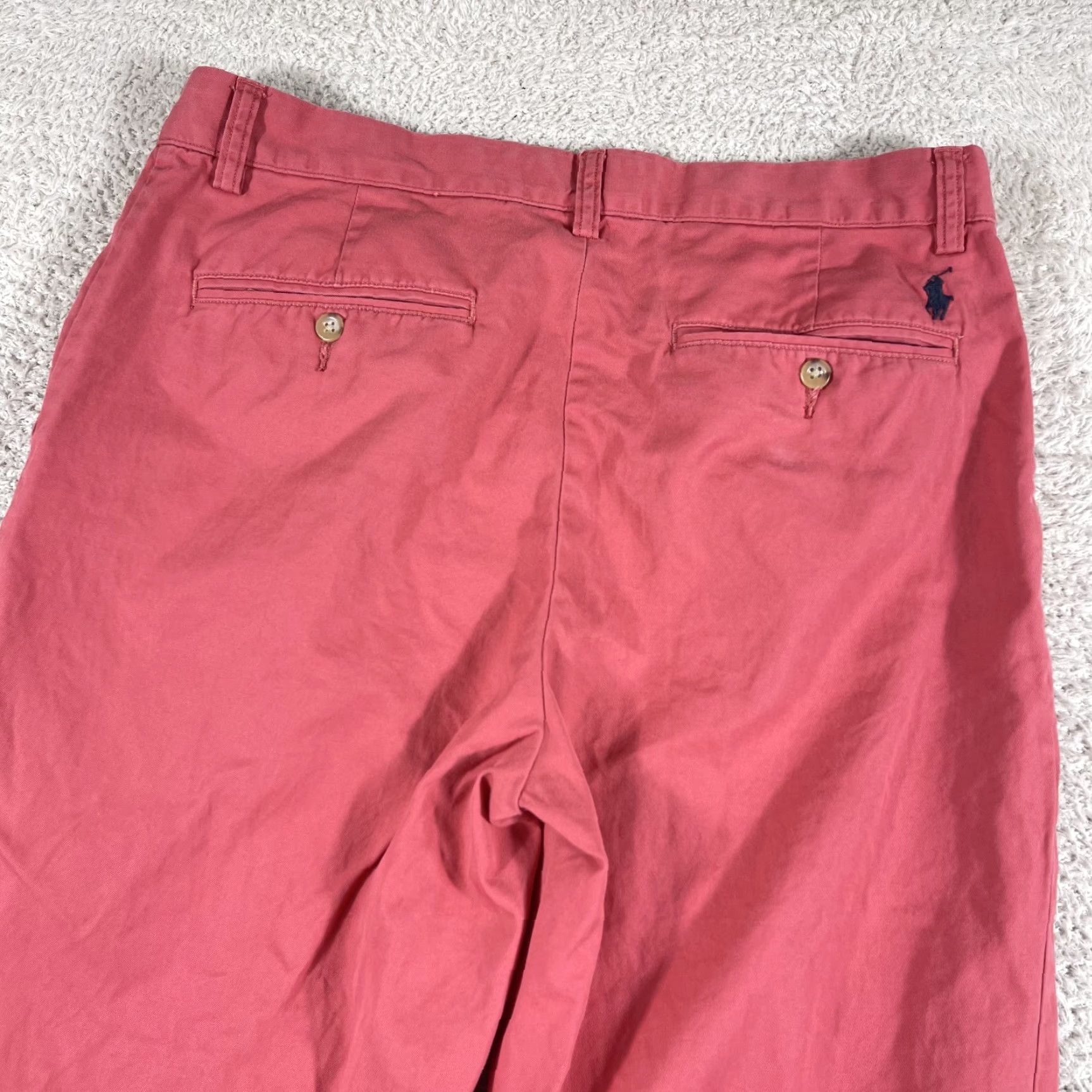 Polo Ralph Lauren Polo Ralph Lauren Pants 32x32 Pink Salmon Chino Straight Leg Preppy Casual Mens Size US XS / EU 42 / 0 - 2 Thumbnail