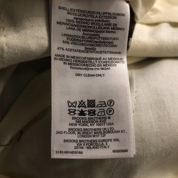 Brooks Brothers brooks brothers 1818 men's 100%wool dress pants size: 38/30 Size 38R - 7 Thumbnail