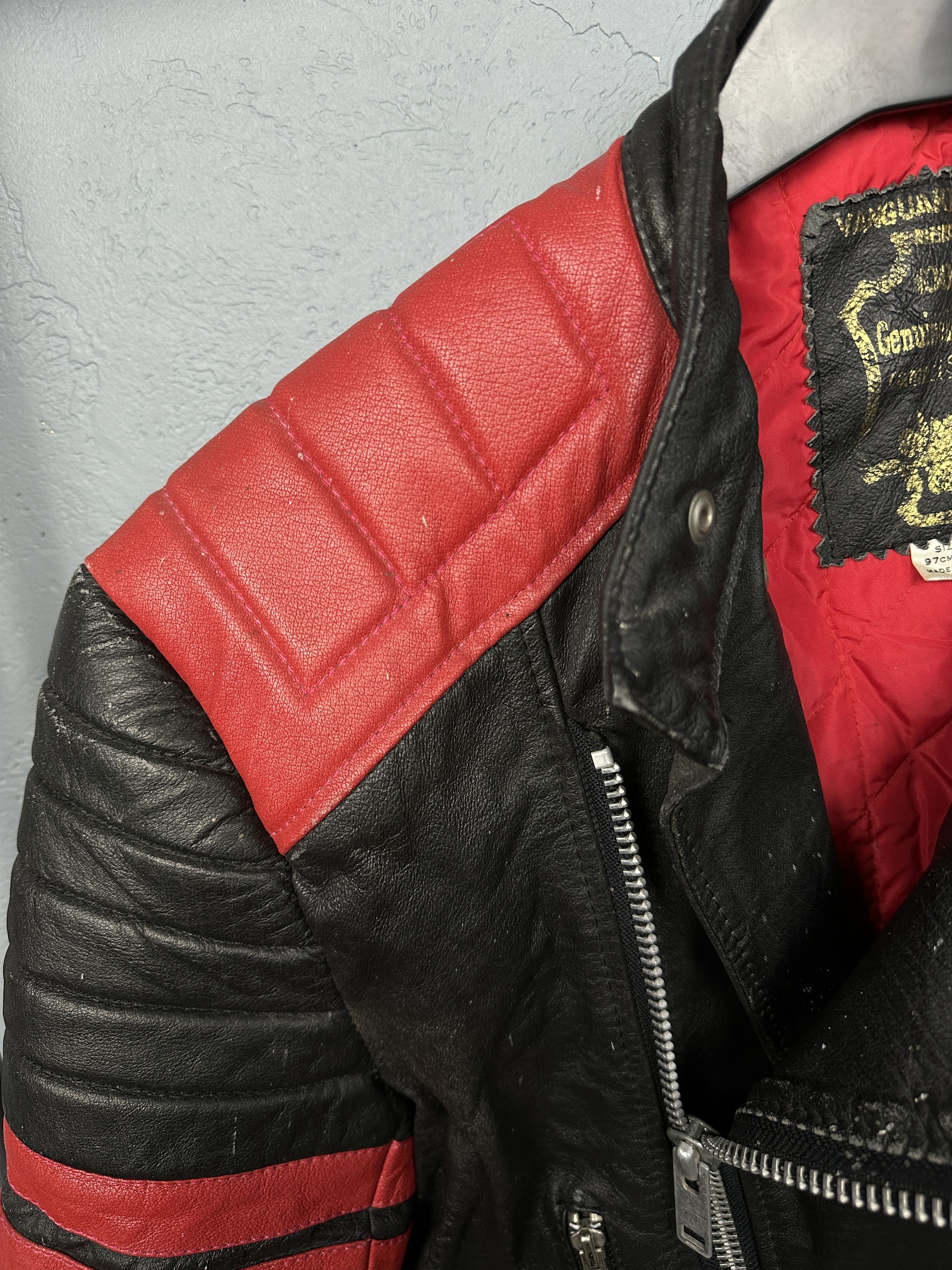 Genuine Leather 90s Vintage Mens Biker Leather Jacket Y2K Size US M / EU 48-50 / 2 - 6 Thumbnail