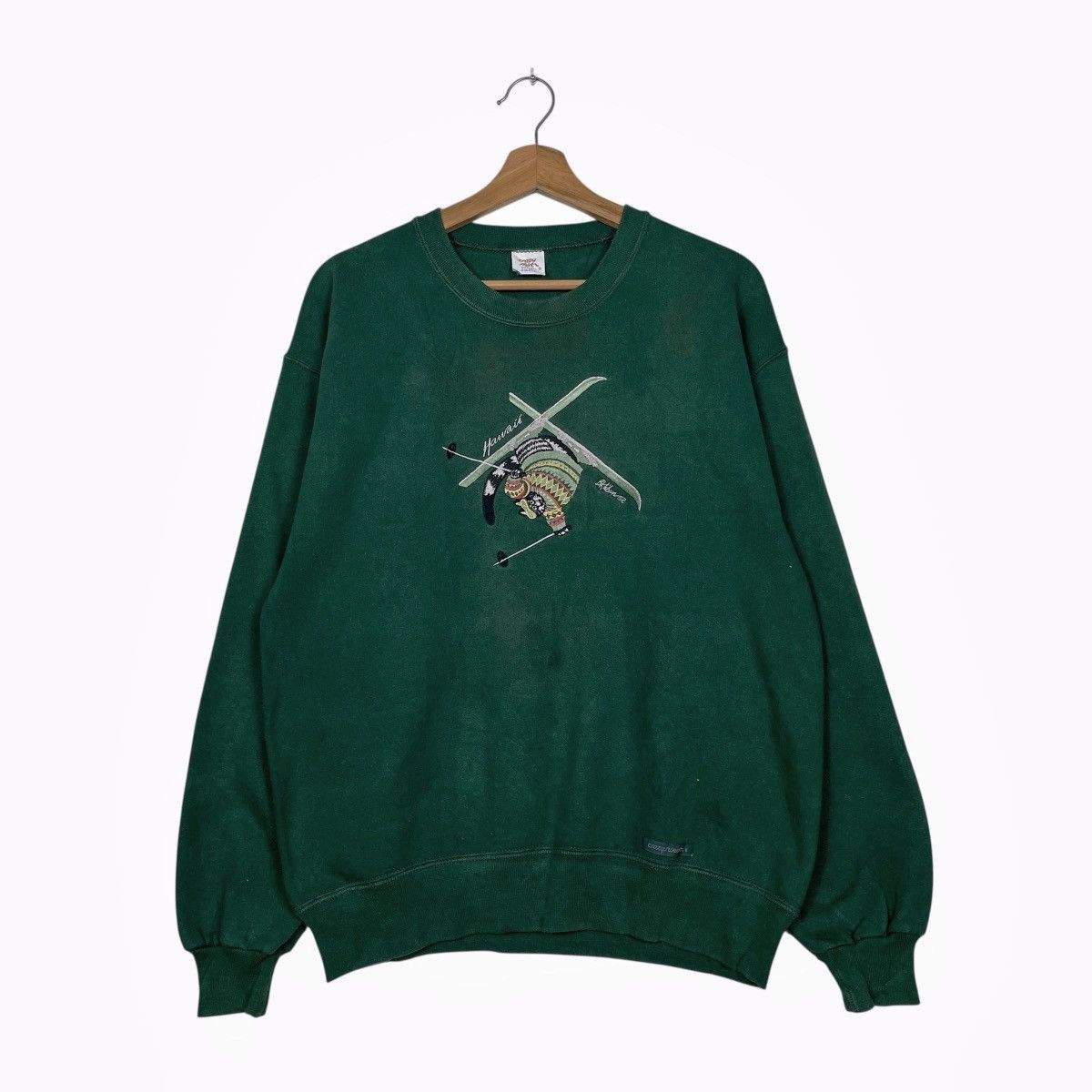 Vintage Vintage Crazy Shirt Hawaii B. Kliban Cat Ski Sweatshirt Size US S / EU 44-46 / 1 - 1 Thumbnail