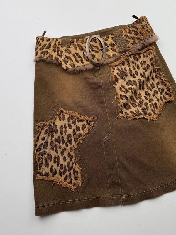Vintage Vintage Faded Skirt With Wide E2 Size 27" / US 4 / IT 40 - 2 Thumbnail
