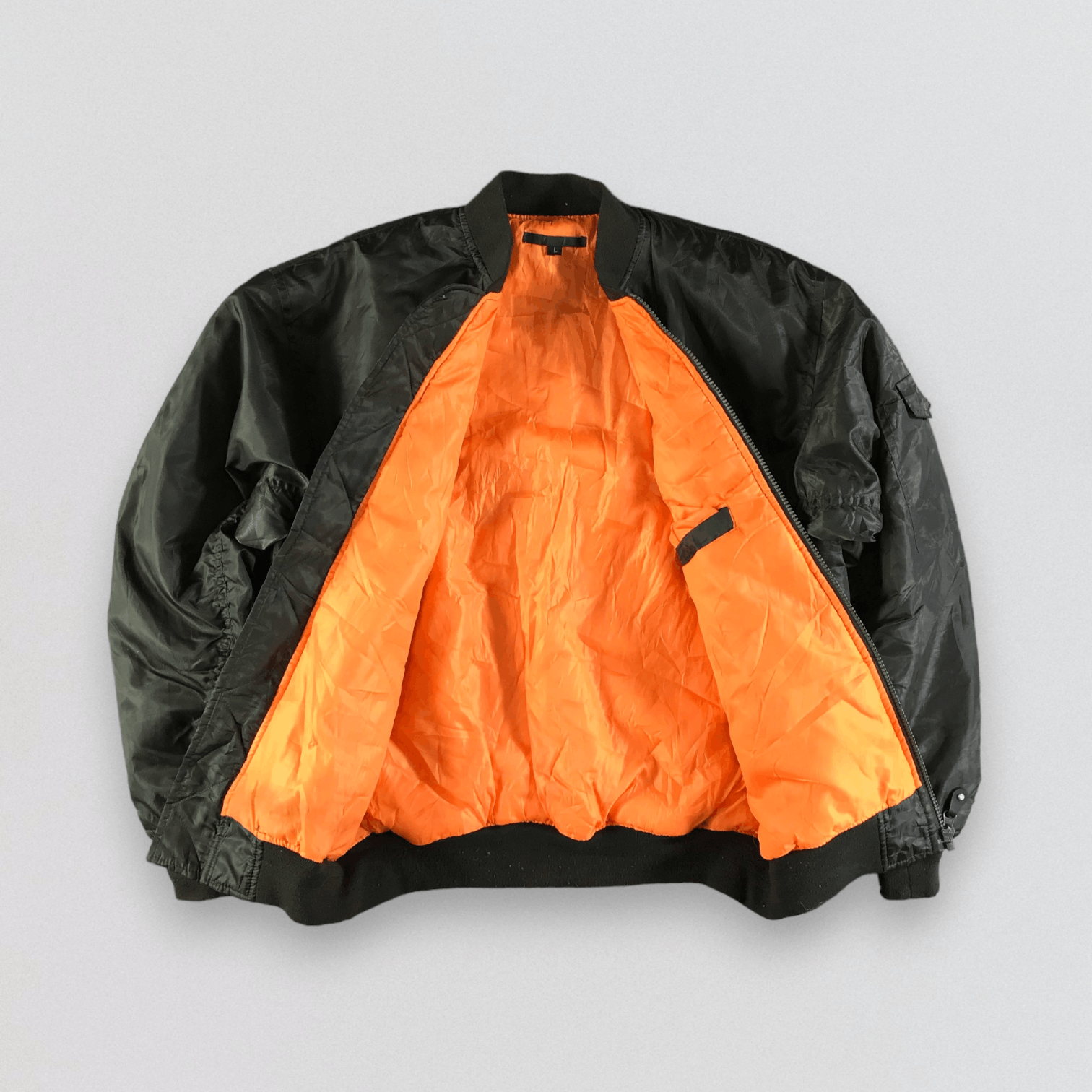 Japanese Brand Japanese Brand Black MA 1 Bomber Jacket Size US L / EU 52-54 / 3 - 2 Thumbnail