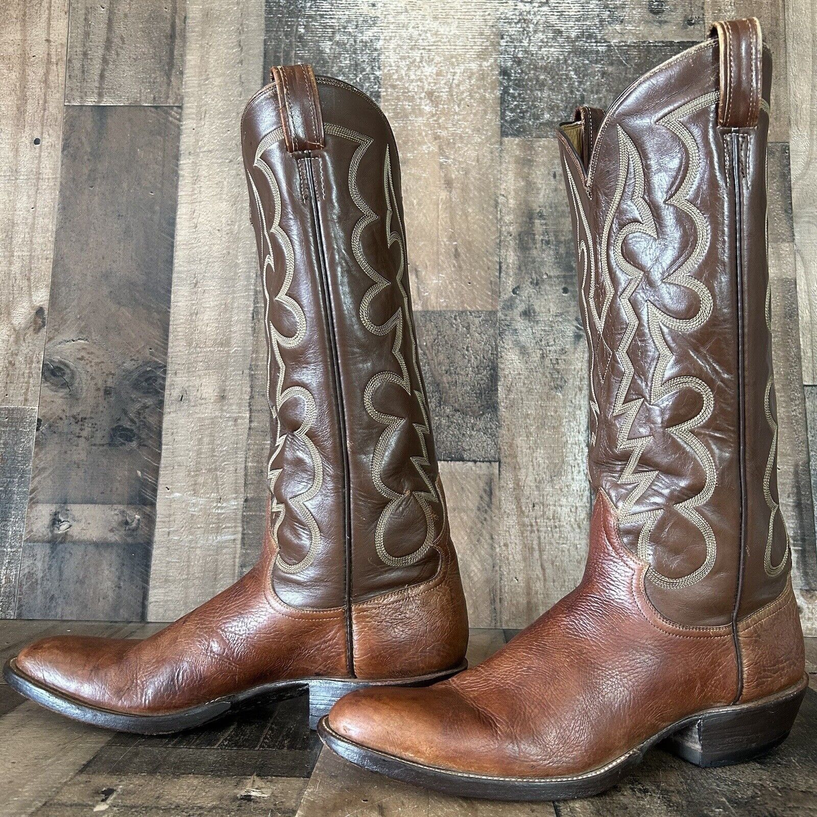 Tony Lama Gold Label Water Buffalo Cowboy Boots “Espresso” Tony Lama Leather Boots for Men | eBay main image 2