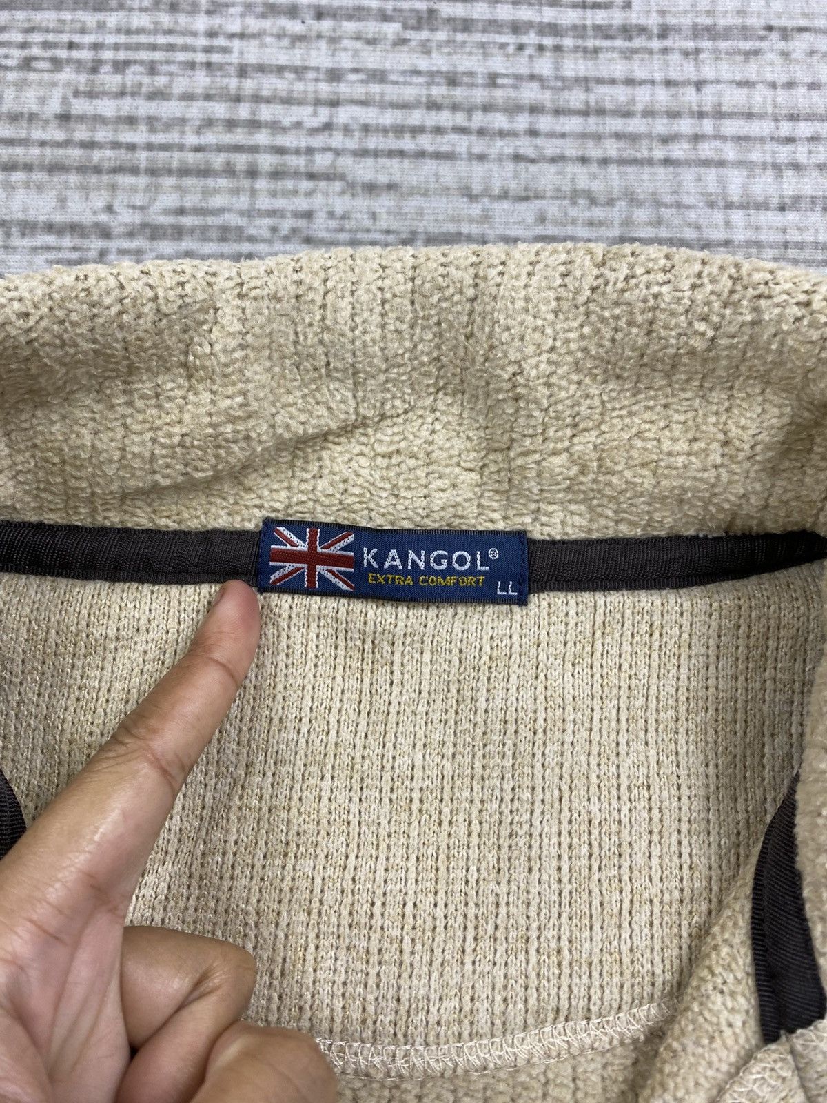 Kangol × Vintage Vintage 90s Kangol Embroidery Logo Halfzipper Sweatshirt Size US M / EU 48-50 / 2 - 8 Thumbnail