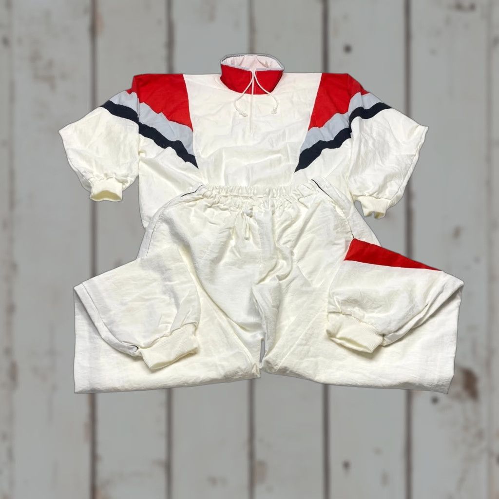 Vintage VINTAGE IBO Design Track Suit Mens 2XL Windbreaker Jogger Set Lined Made in Denmark Size 48R - 1 Thumbnail