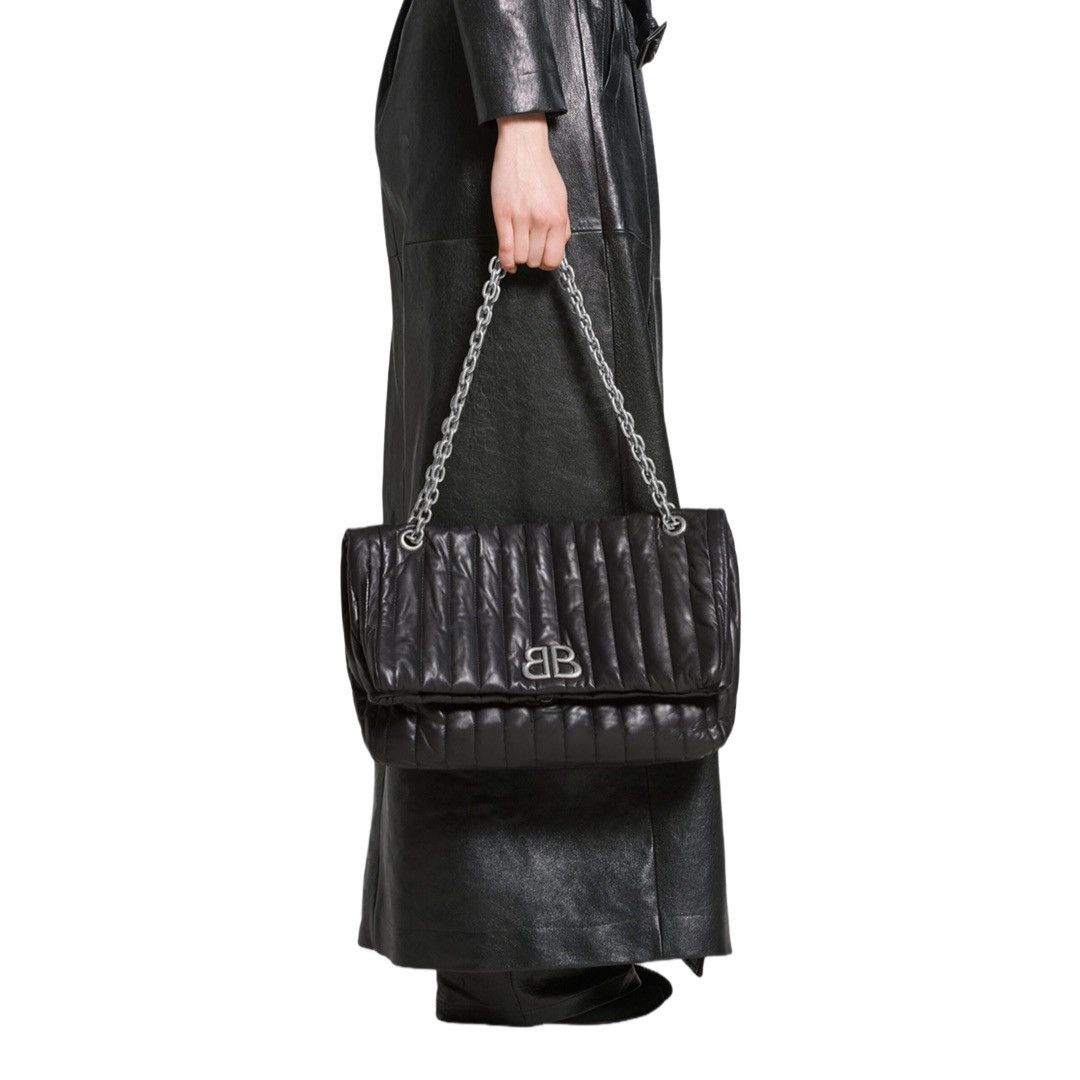 Balenciaga Balenciaga Medium Quilted Monaco Shoulder Bag Size ONE SIZE - 2 Thumbnail
