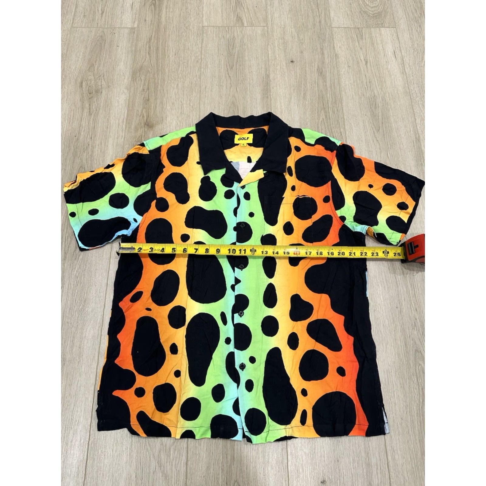Golf Wang GOLFWANG Button Up Shirt XL Men Multicolor 100% Rayon Short Sleeve Collared Button-Up Size US XL / EU 56 / 4 - 7 Thumbnail