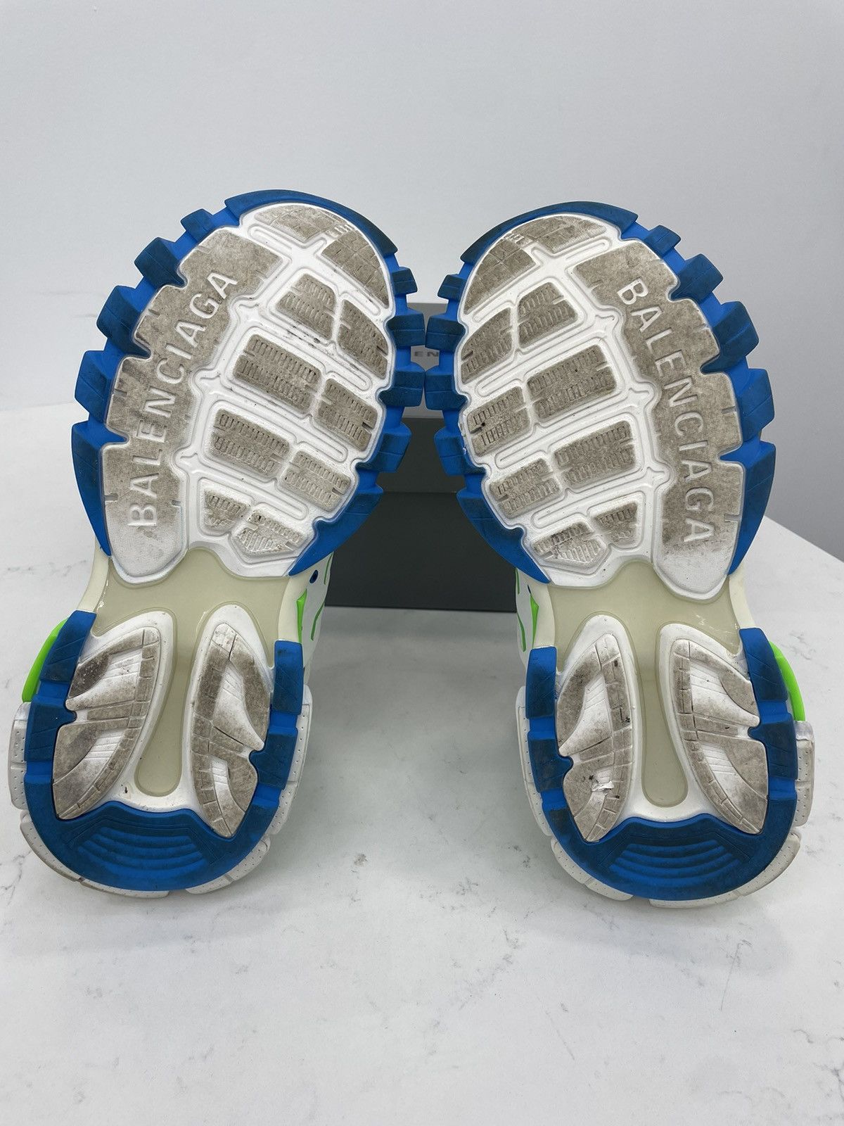 Balenciaga Balenciaga Track Runners White Green&Blue Size US 11 / EU 44 - 5 Thumbnail