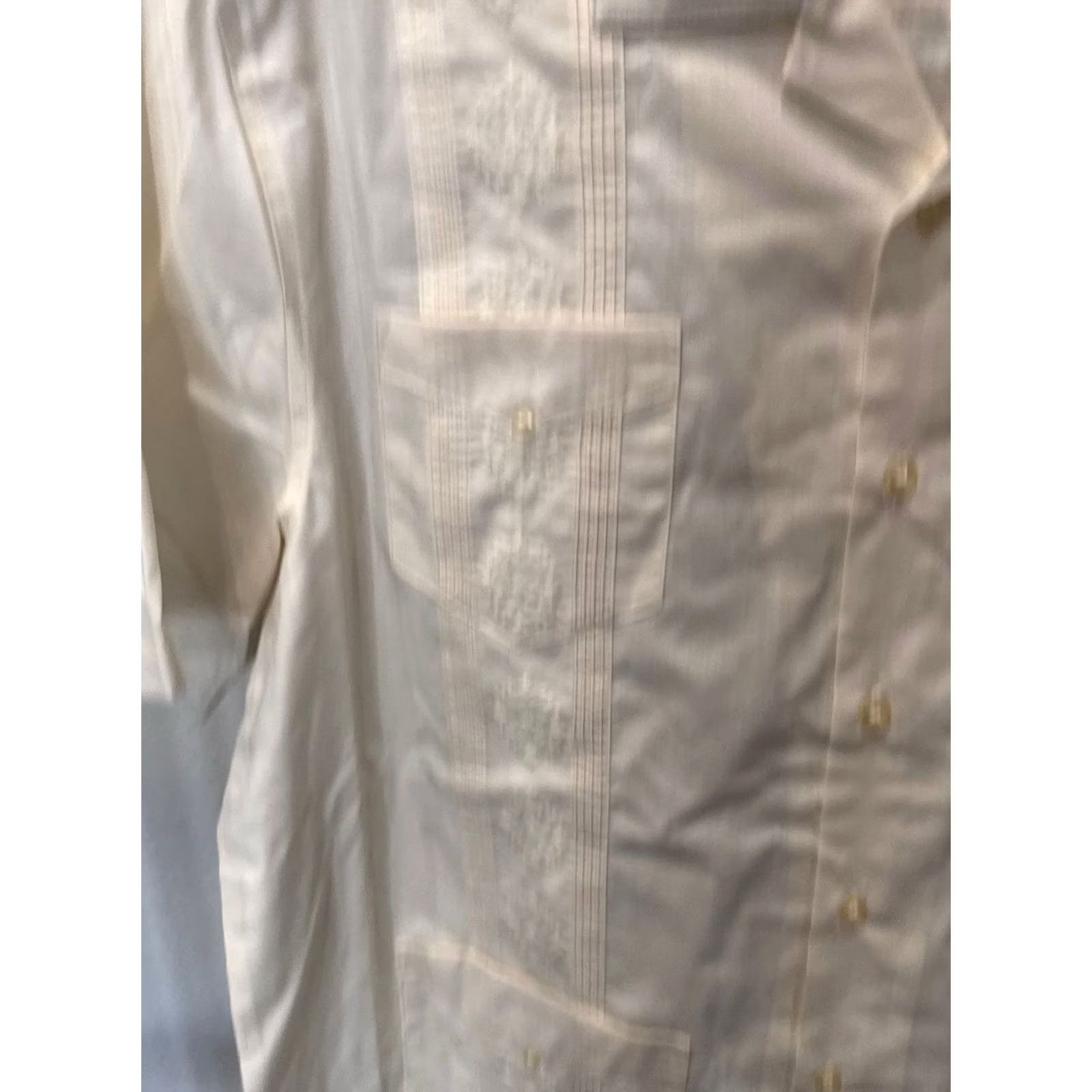 Cubavera Cubavera Shirt Embrodiered Guayabera Pocket Large L Multicolor Mens Short Sleeve Shirt Size US L / EU 52-54 / 3 - 5 Thumbnail
