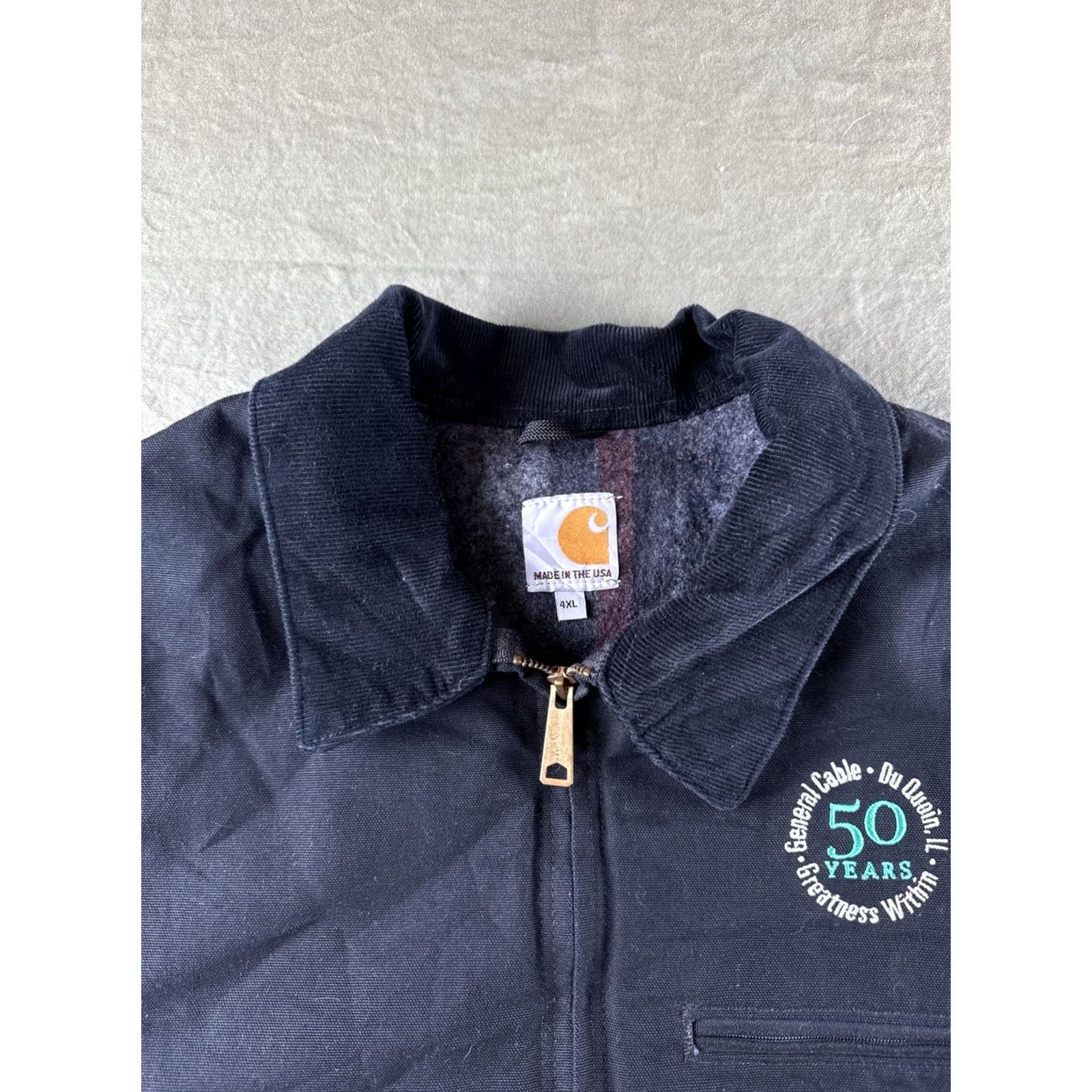 Carhartt Carhartt J001 Detroit Jacket USA Made Blanket Lined Workwear 4XL Black Mens Size US XXL / EU 58 / 5 - 5 Thumbnail