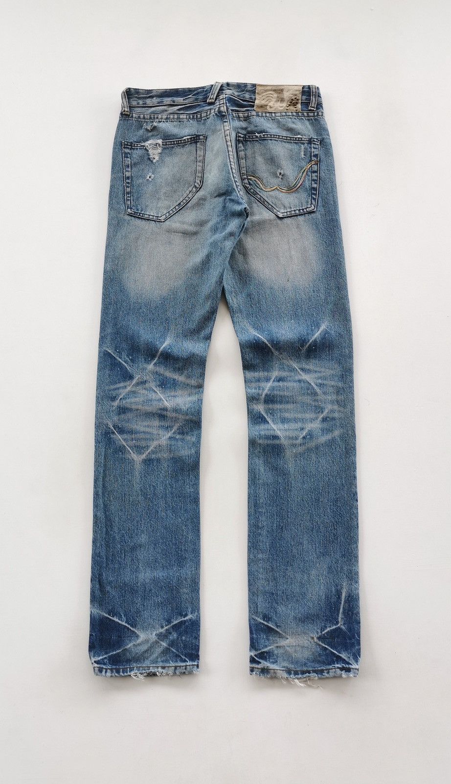 Replay Replay Distressed Denim Jeans 32/34.5 Size US 32 / EU 48 - 7 Thumbnail
