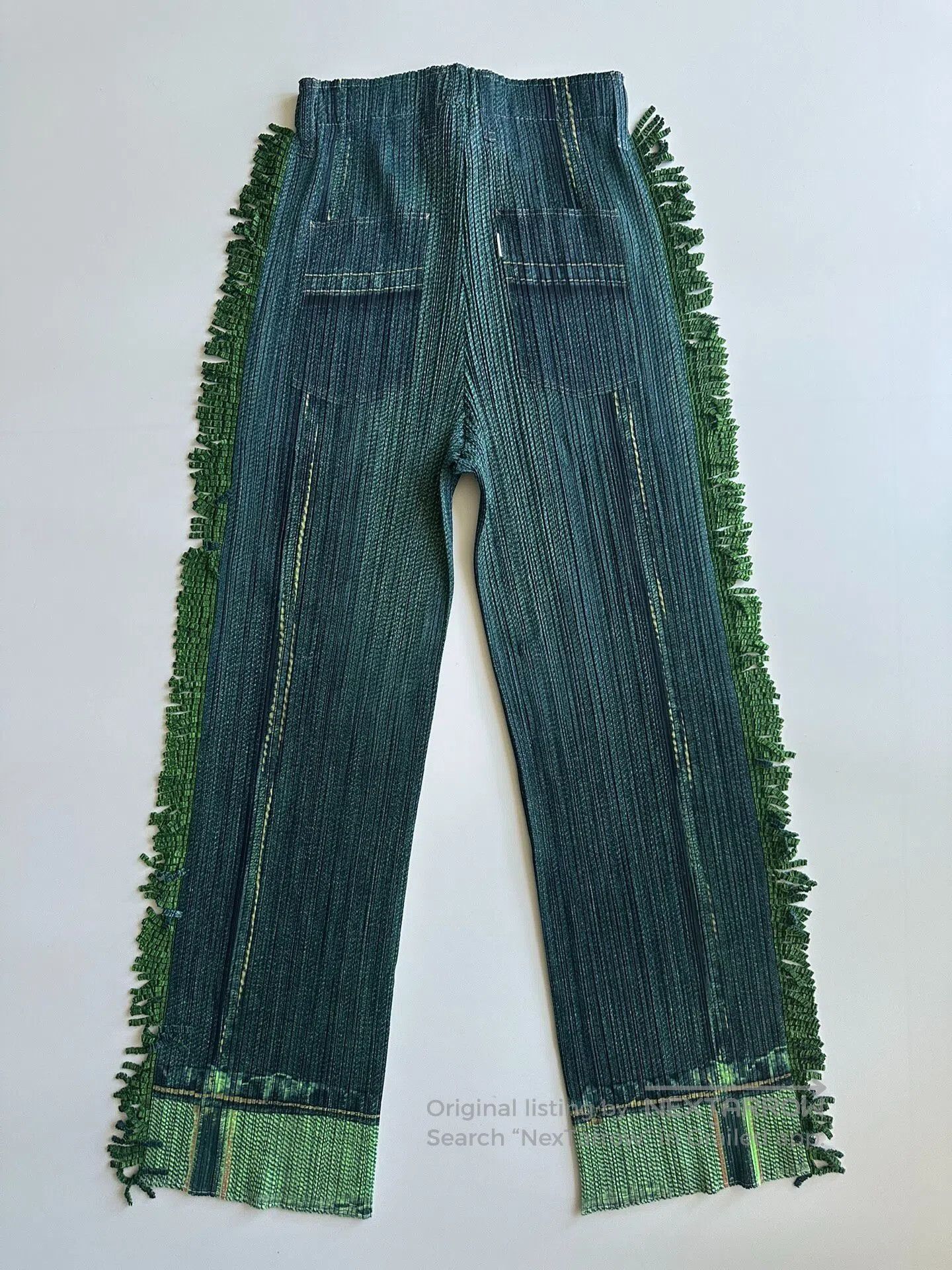 Issey Miyake ISSEY MIYAKE size3 PLEATS fringed blazer pants| Size 28" / US 6 / IT 42 - 2 Thumbnail