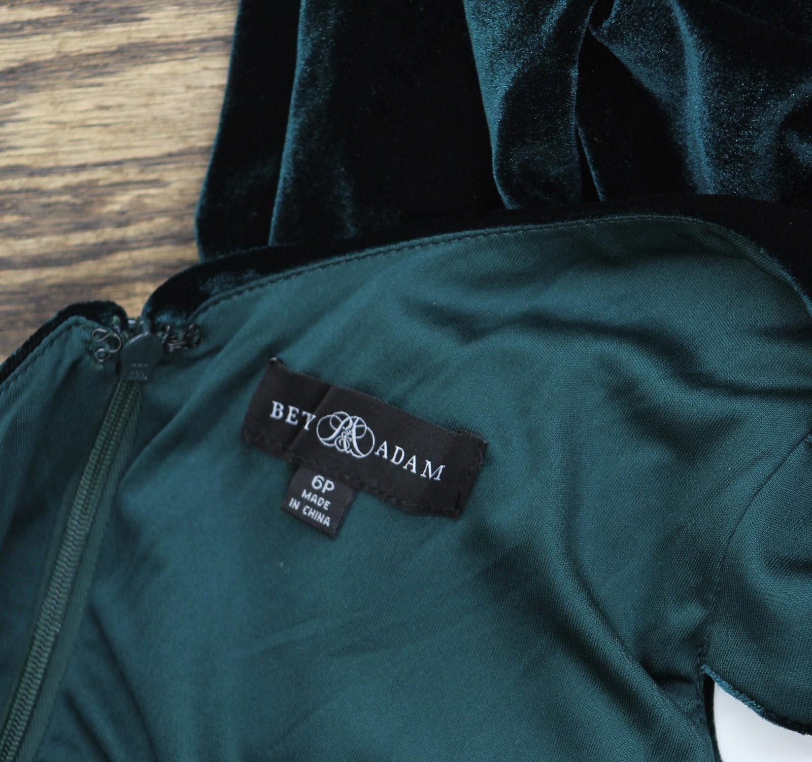Other Betsy & Adam One Velvet Gown Dress A21575p Hunter Green 6p Size M / US 6-8 / IT 42-44 - 5 Thumbnail