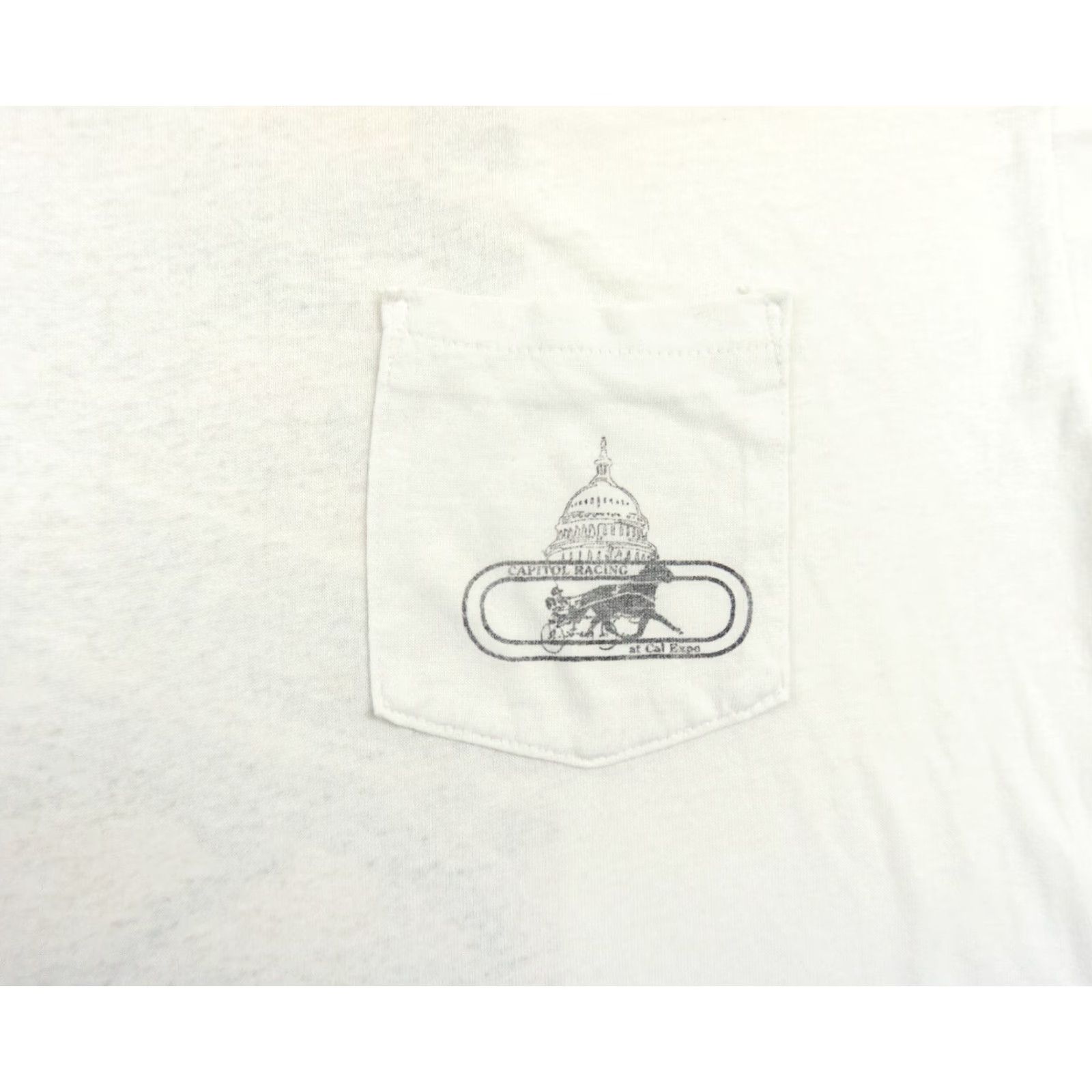 Vintage VINTAGE California Harness Racing Shirt Mens XL White 90s California Harness Racing Pocket Shirt Mens XL White 90s Size US XL / EU 56 / 4 - 6 Thumbnail