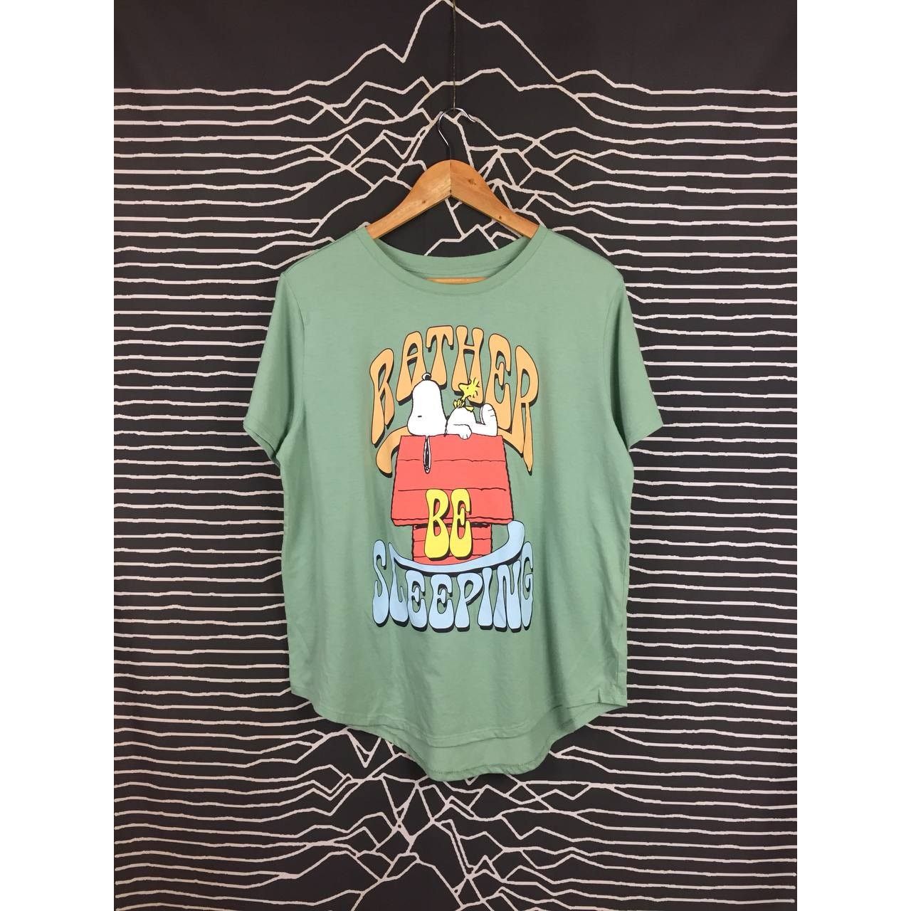 Cartoon Network × Peanuts Peanuts Worldwide 2023 Rather Be Sleeping Curved Hem Tee Size US L / EU 52-54 / 3 - 2 Thumbnail